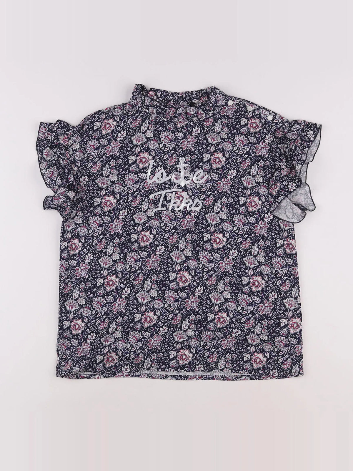 IKKS - blouse bleu, violet - 12 ans