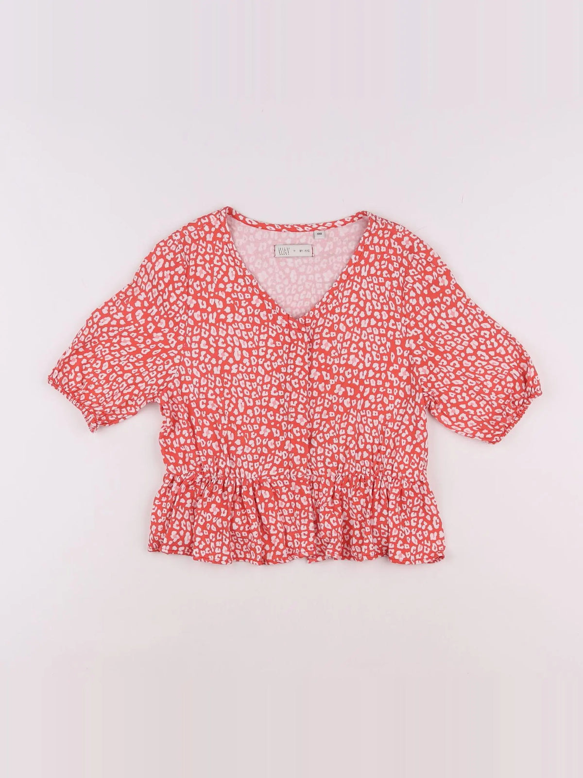 IKKS - blouse rouge - 10 ans