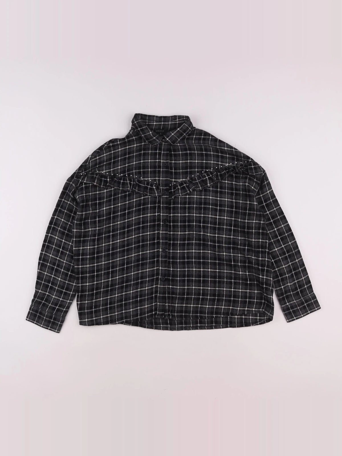 IKKS - blouse gris - 10 ans