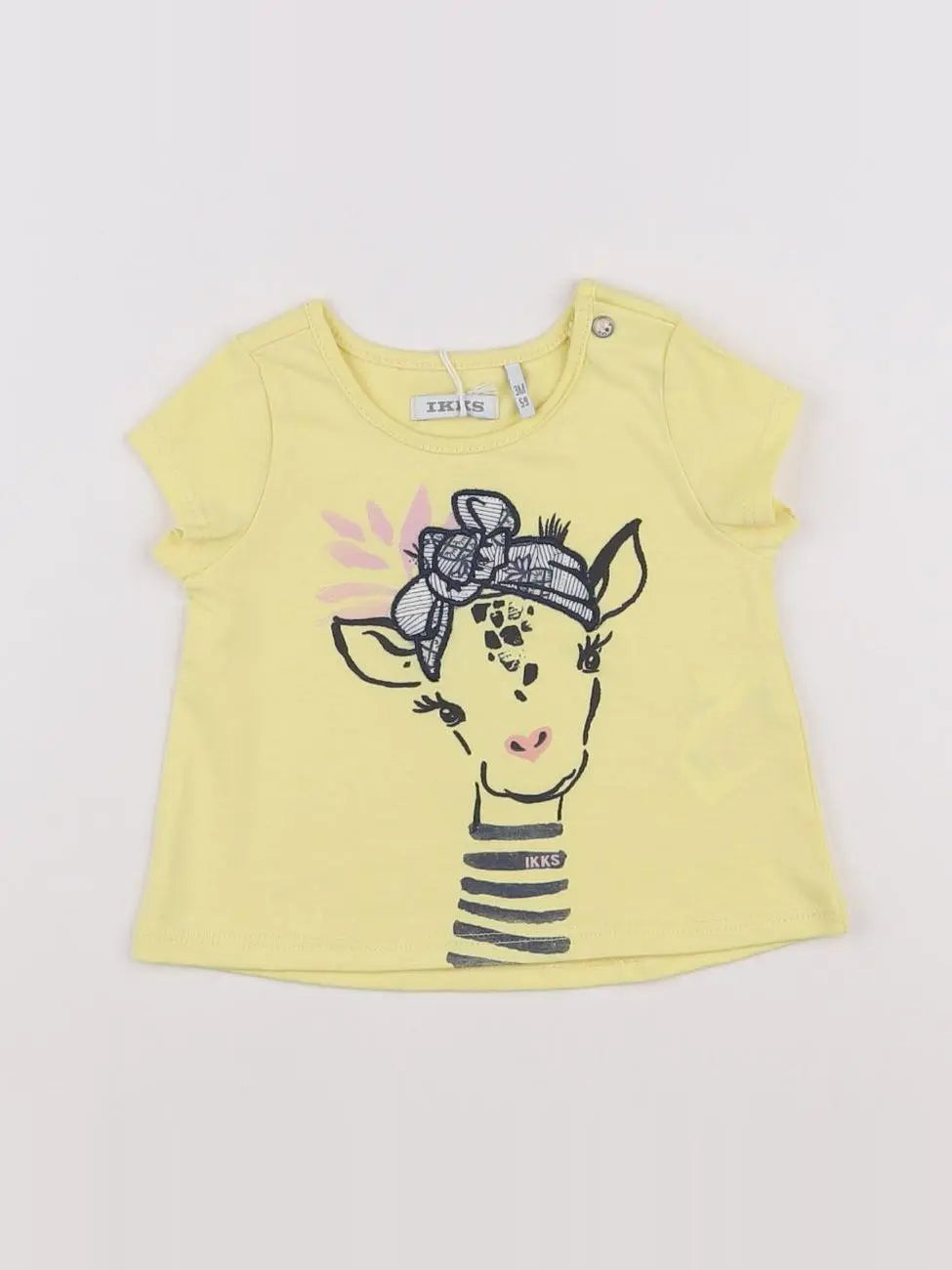 IKKS - tee-shirt jaune - 3 mois