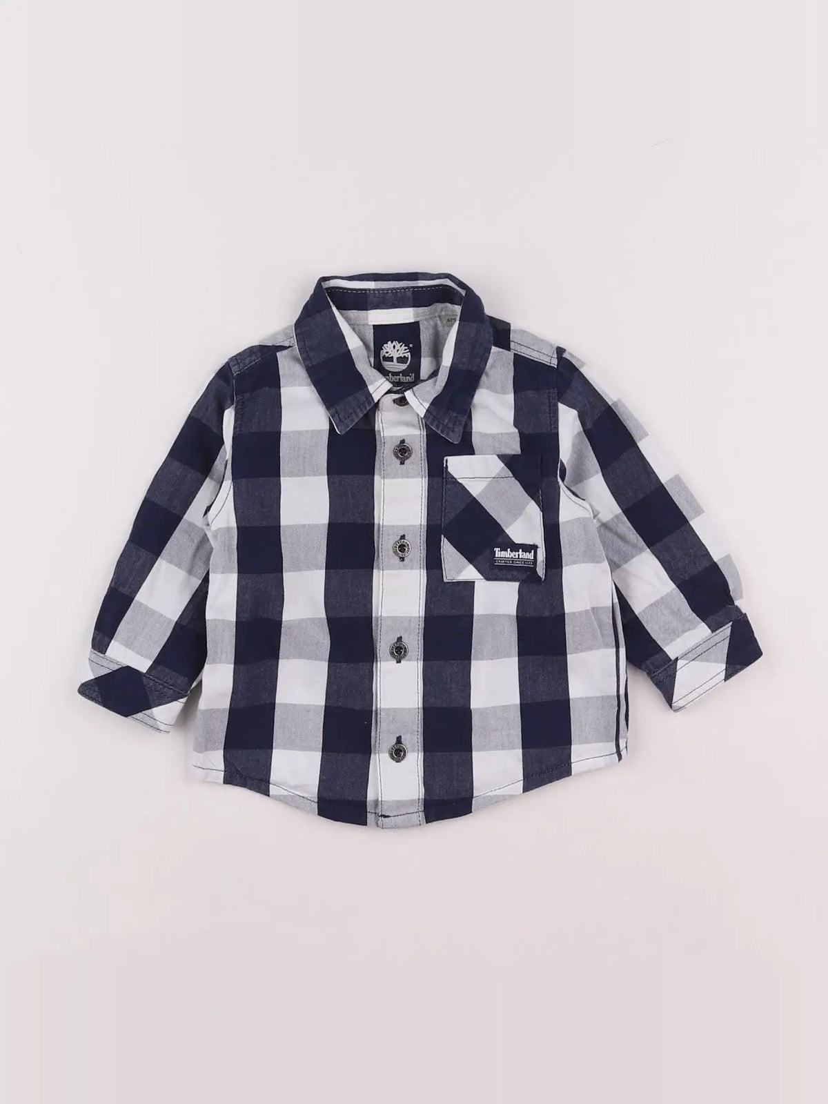 Timberland - chemise blanc, bleu - 6 mois