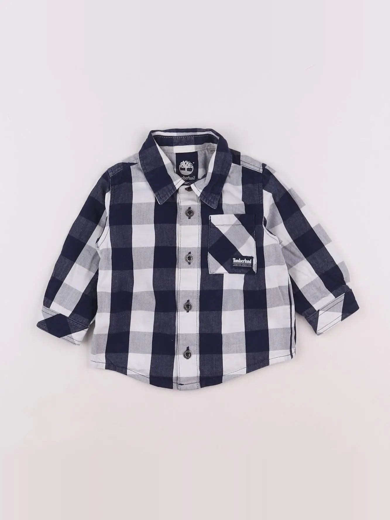 Timberland - chemise blanc, bleu - 6 mois