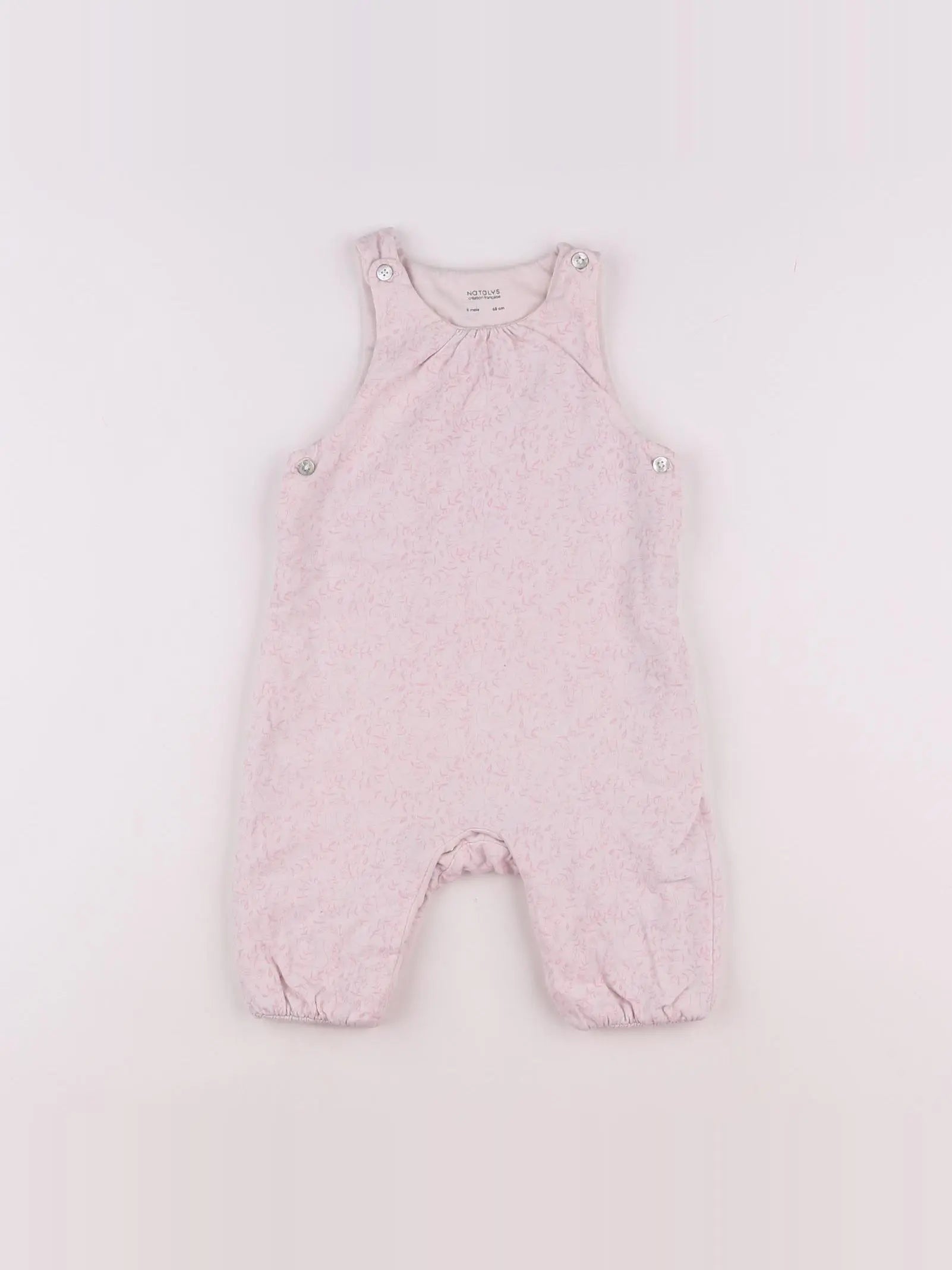 Natalys - salopette rose - 6 mois
