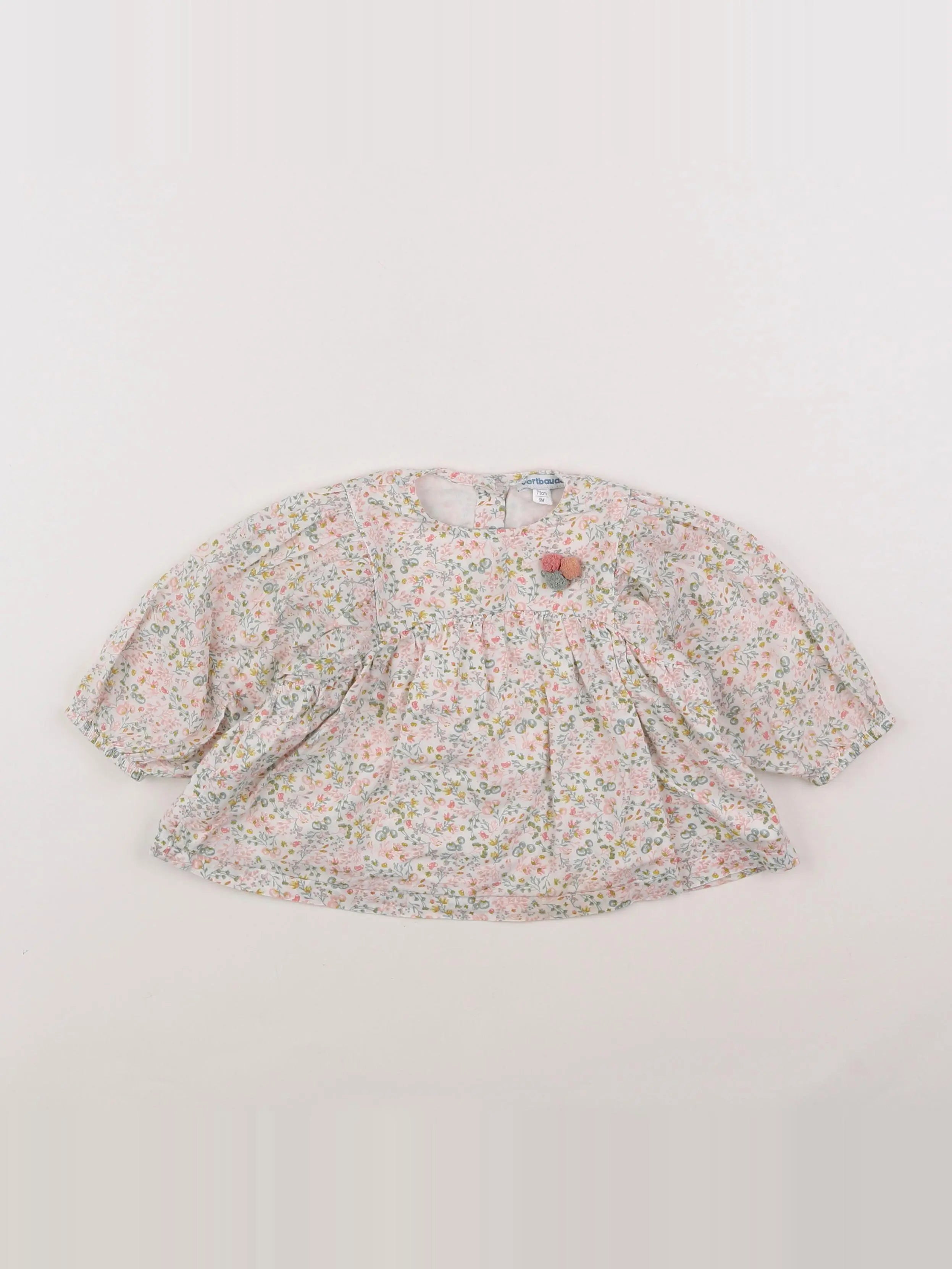 Vertbaudet - blouse multicolore - 9 mois