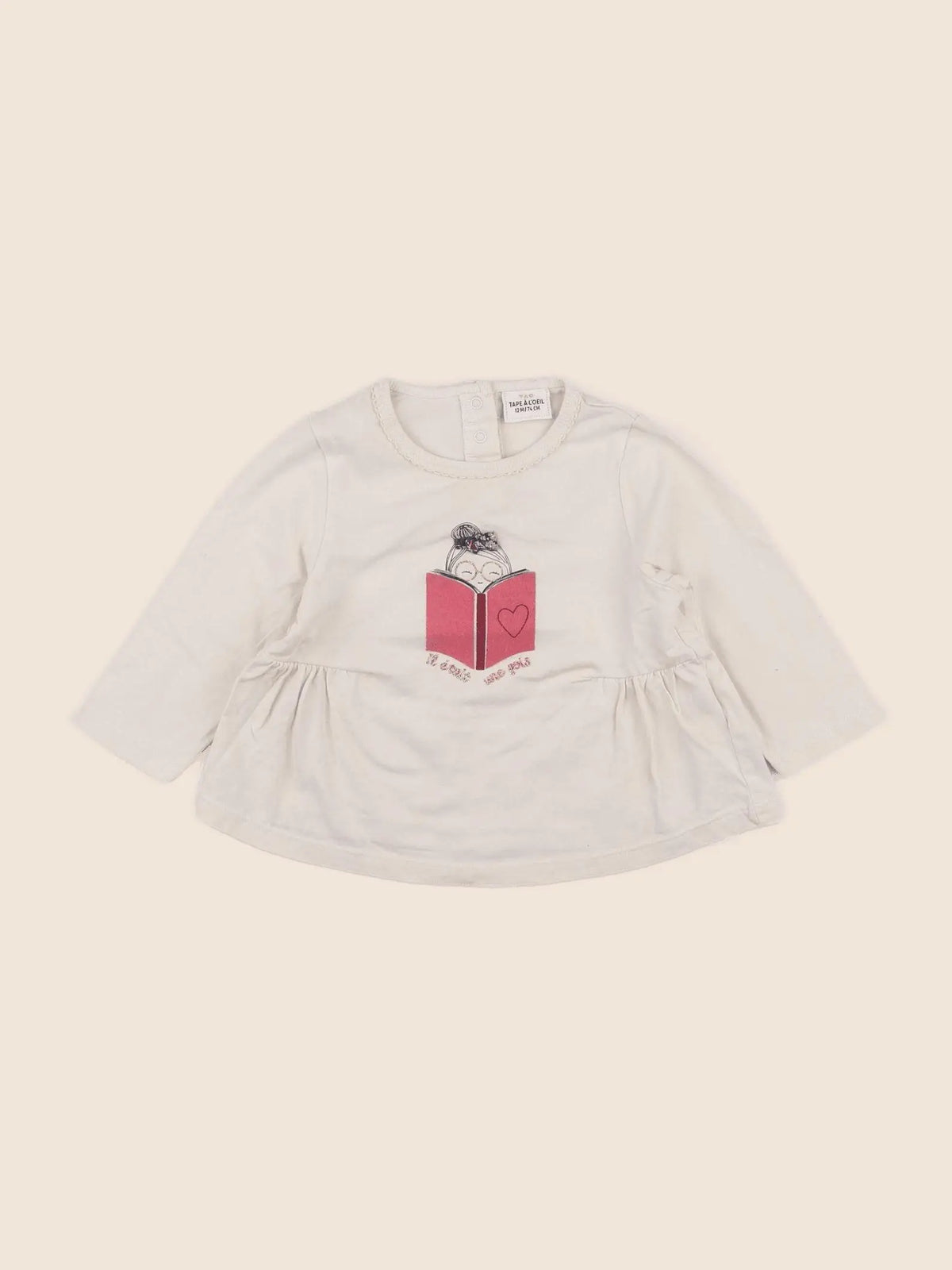 Tape à l'oeil - tee-shirt beige - 12 mois