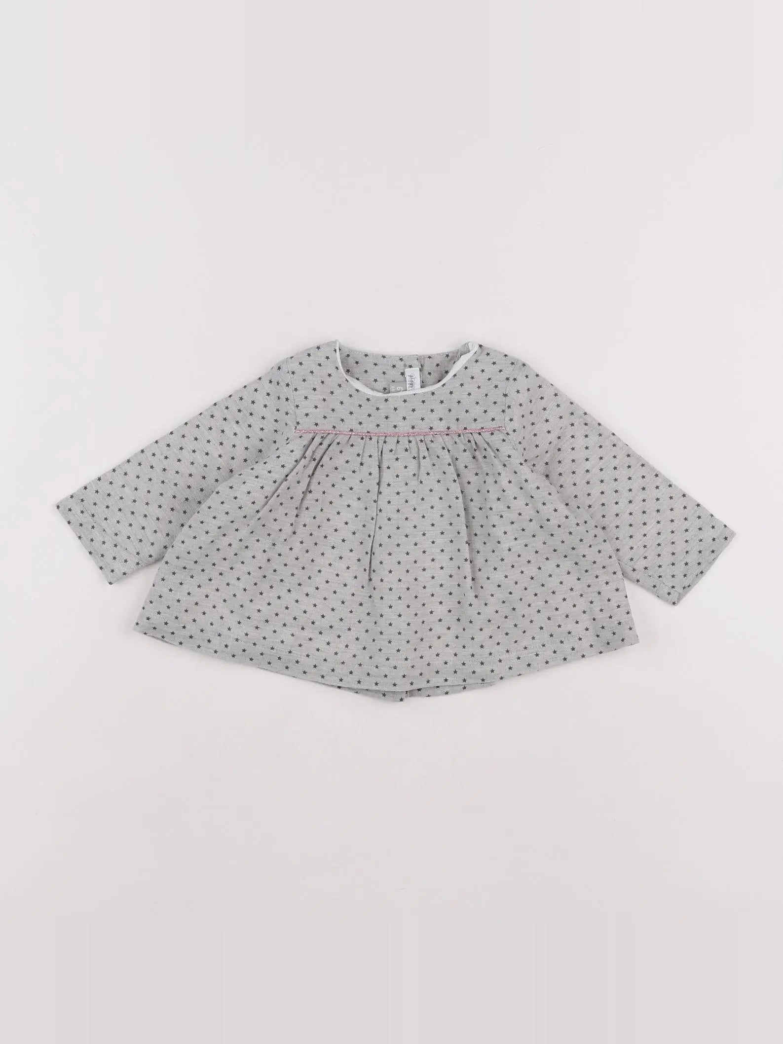 Boutchou - blouse gris - 6 mois