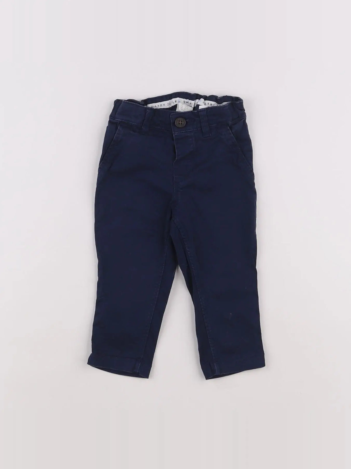 H&M - pantalon bleu - 6/9 mois