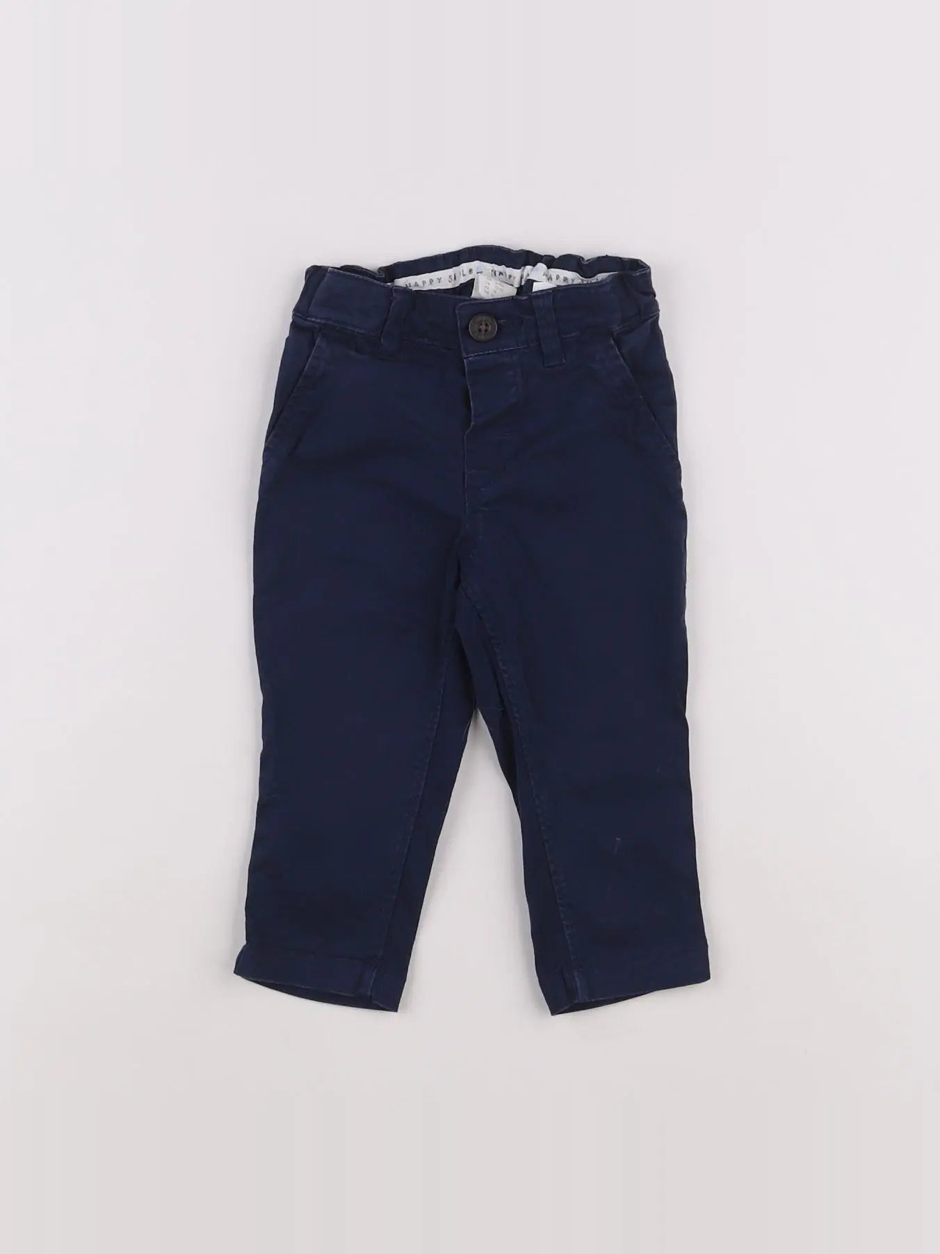 H&M - pantalon bleu - 6/9 mois