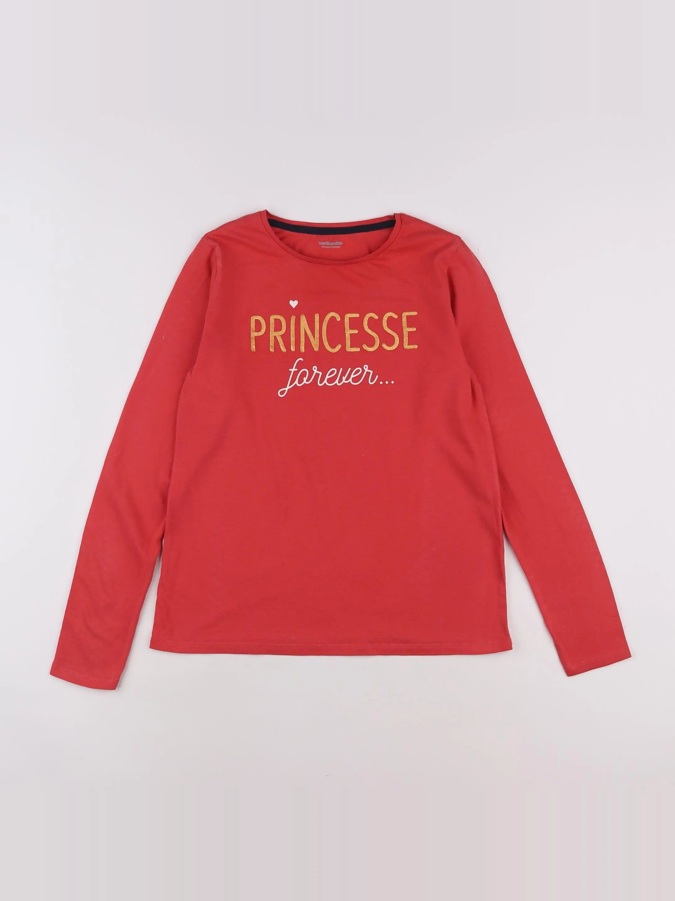 Vertbaudet - tee-shirt rouge - 12 ans