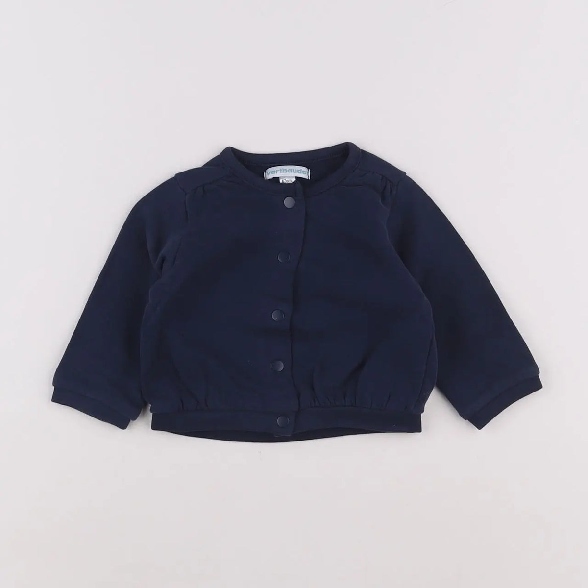 Vertbaudet - sweat bleu - 6 mois