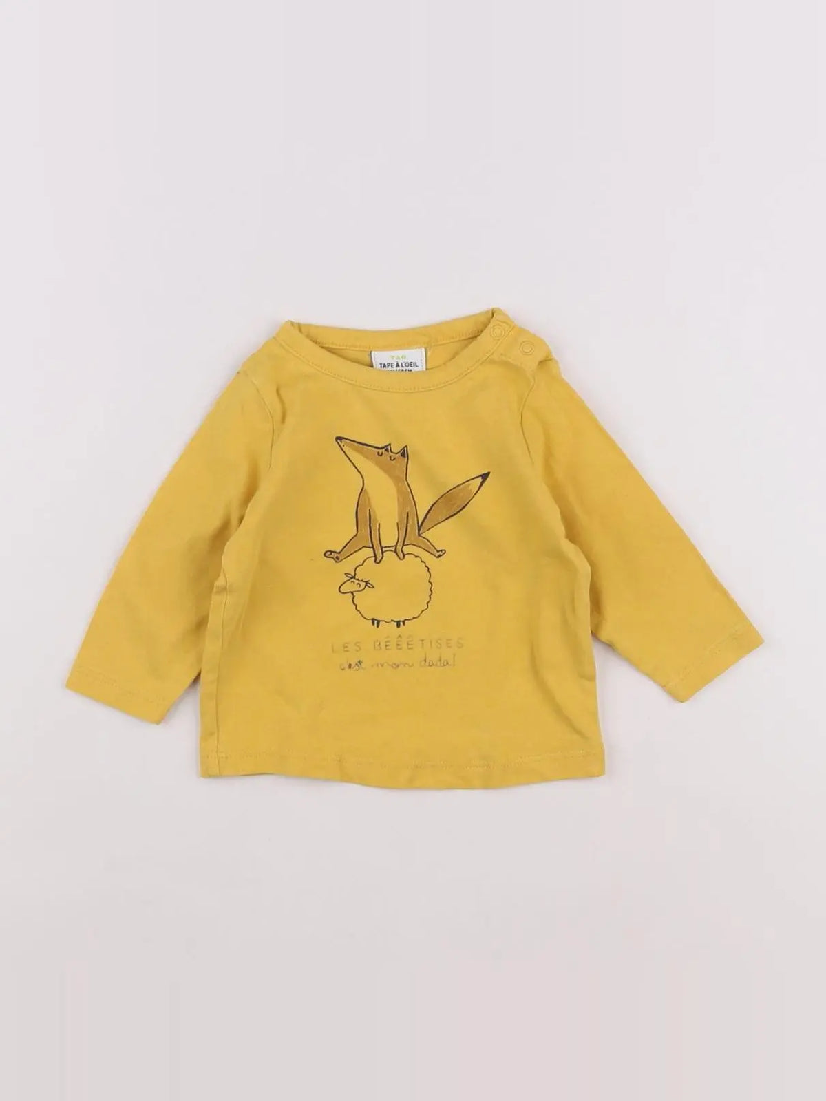 Tape à l'oeil - tee-shirt jaune - 3 mois