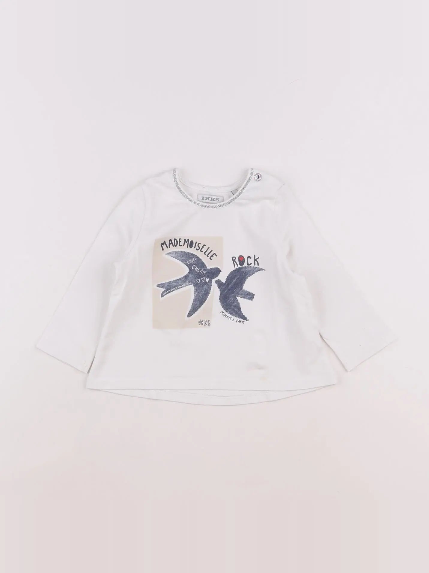 IKKS - tee-shirt blanc - 12 mois
