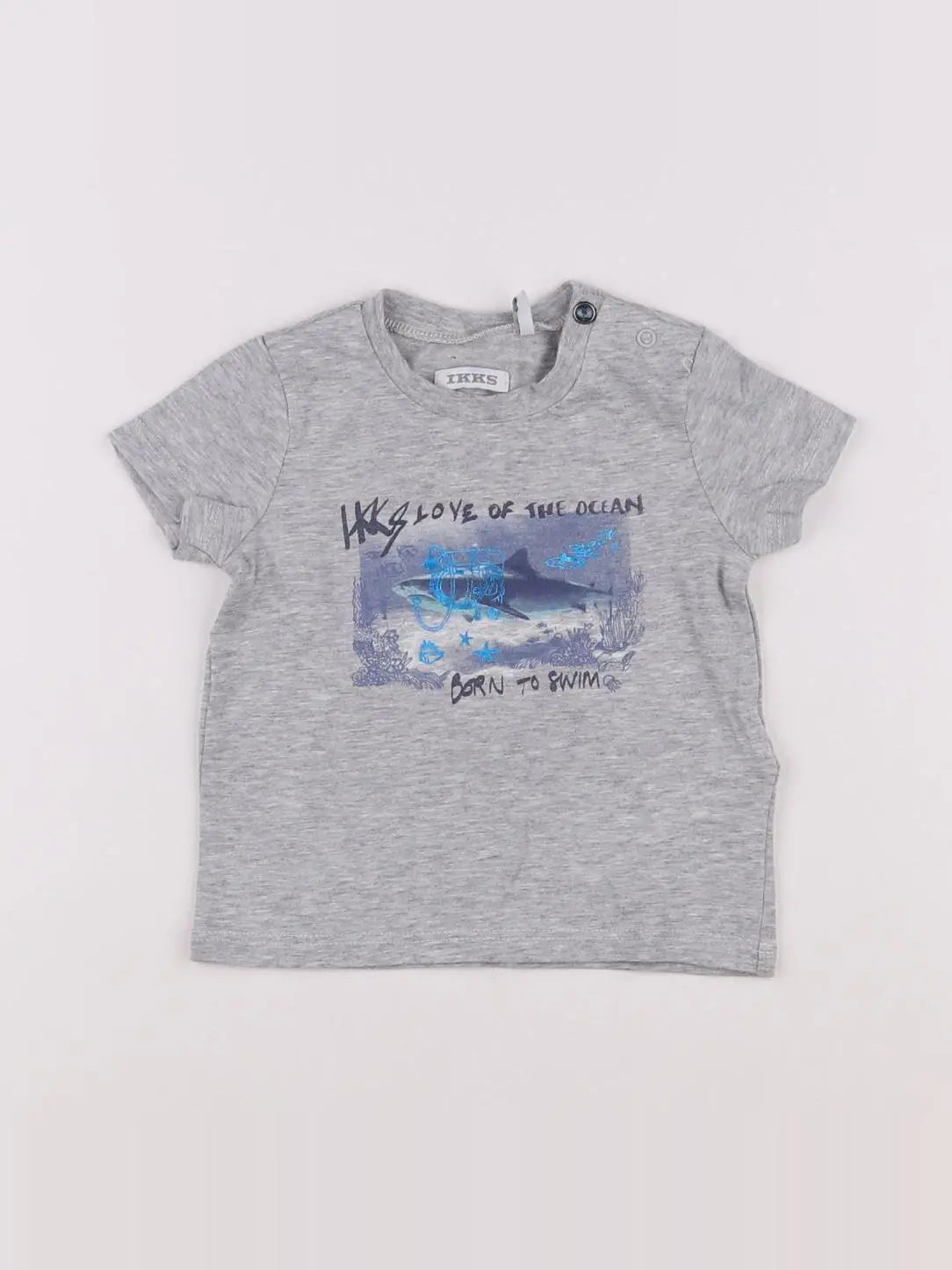 IKKS - tee-shirt gris - 6 mois