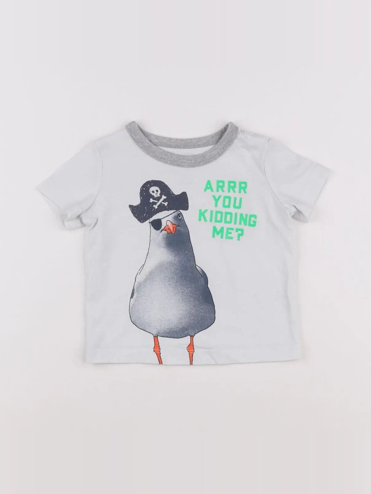 Oshkosh - tee-shirt blanc - 6/9 mois