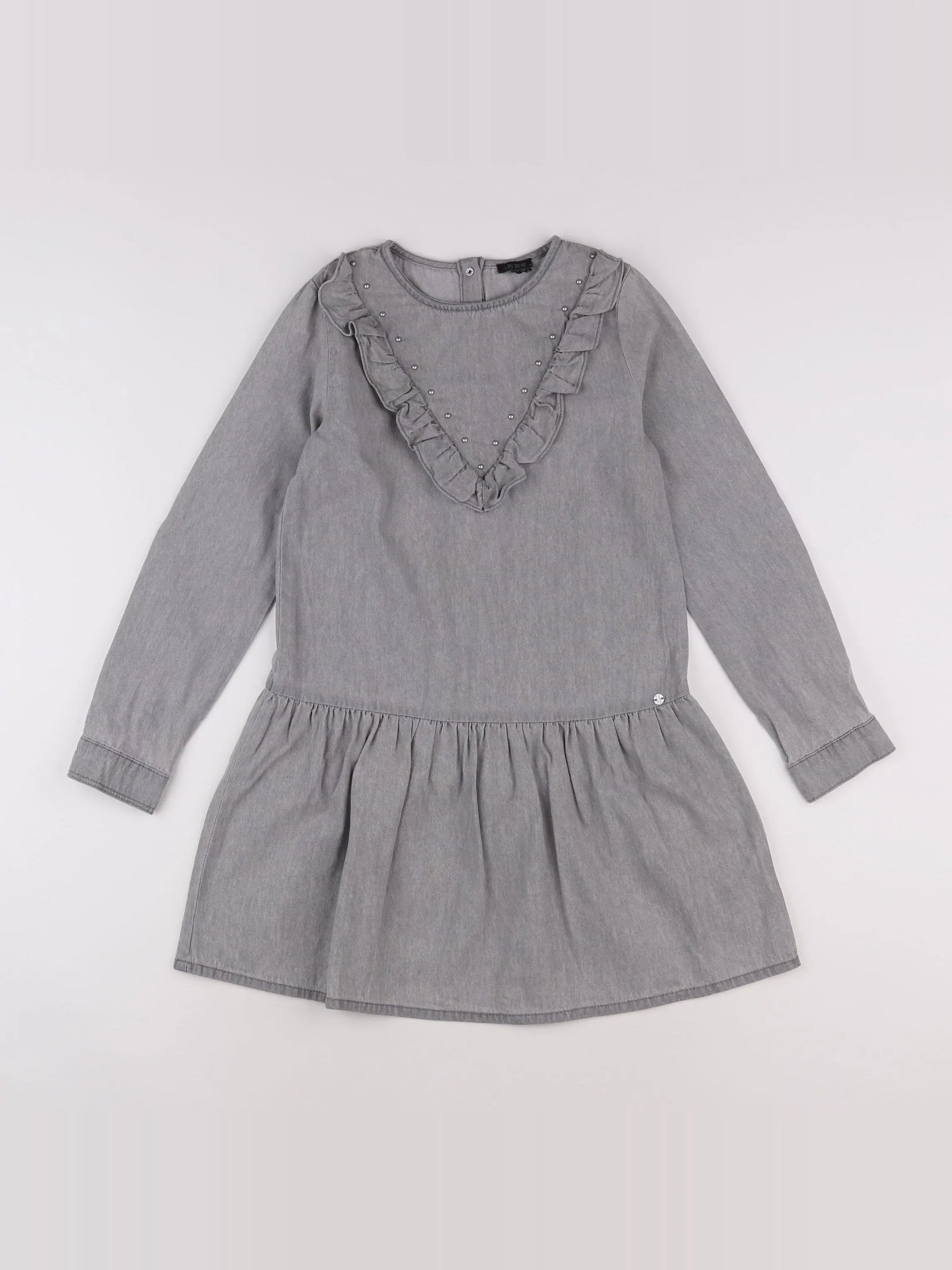 IKKS - robe gris - 10 ans