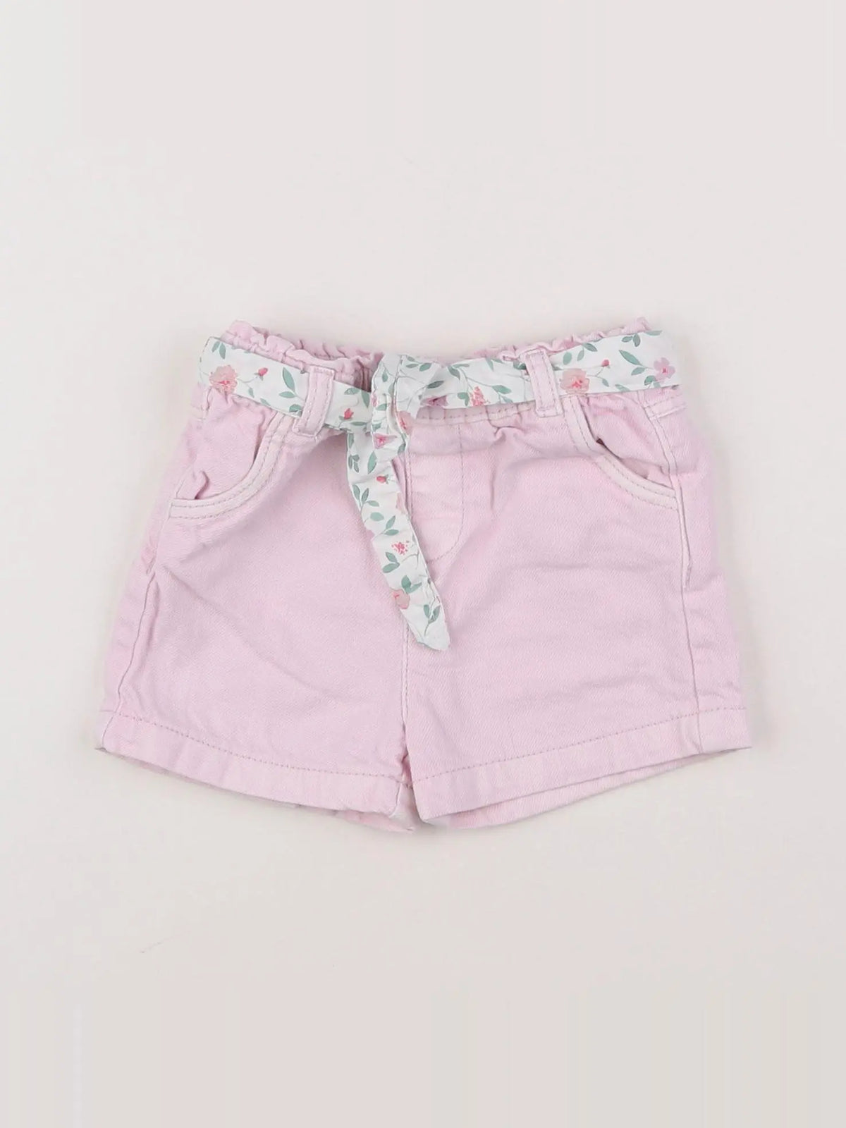Vertbaudet - short rose - 6 mois