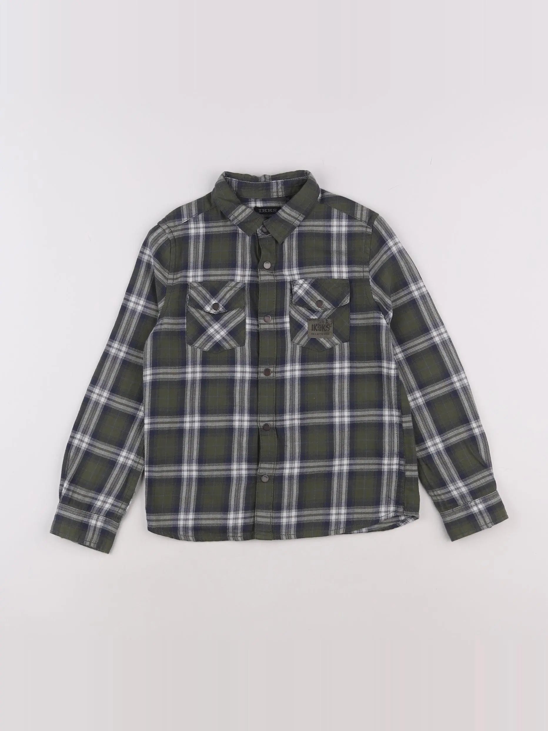 IKKS - chemise imprimé au dos vert - 6 ans