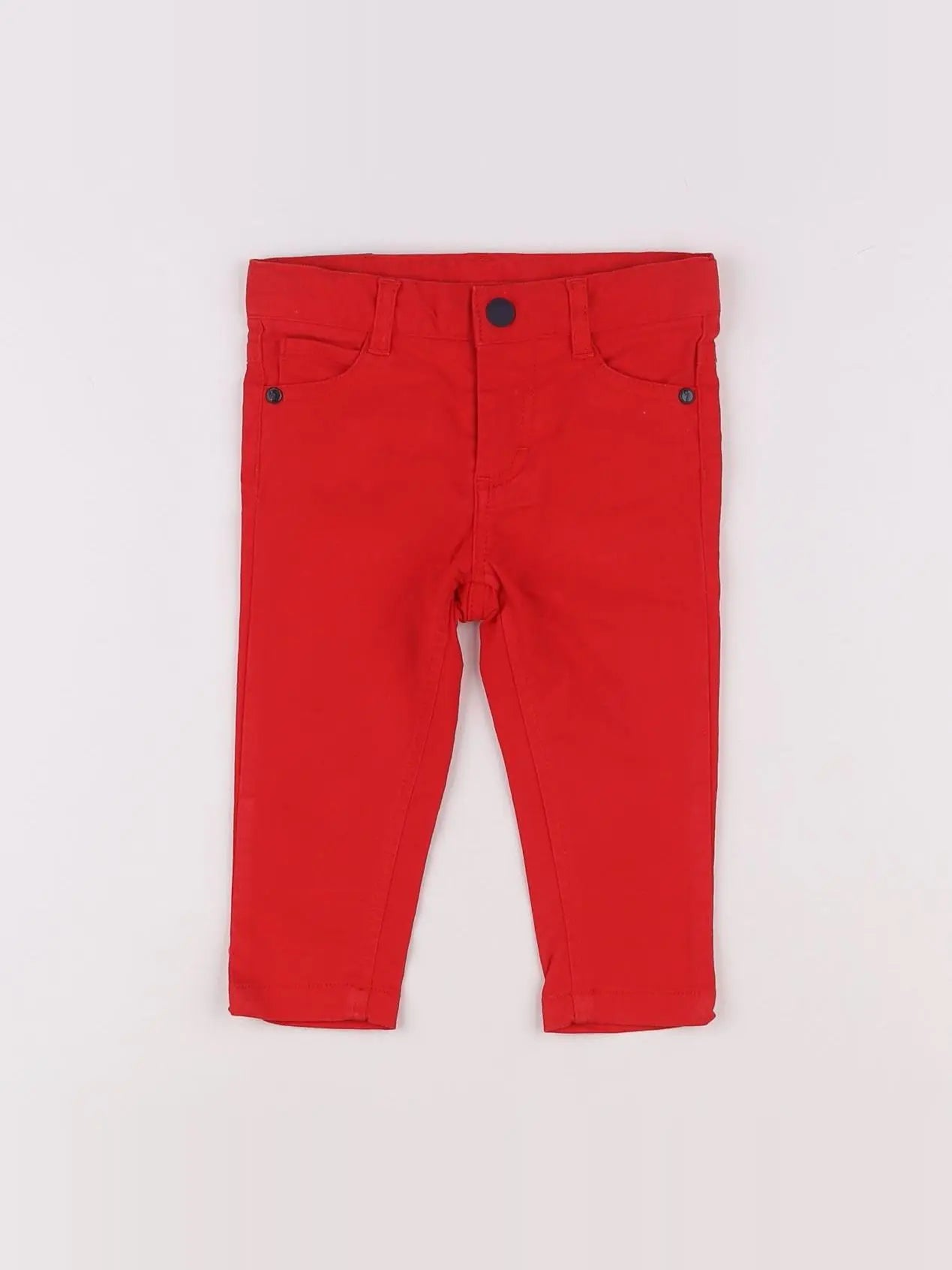Jacadi - pantalon rouge - 12 mois