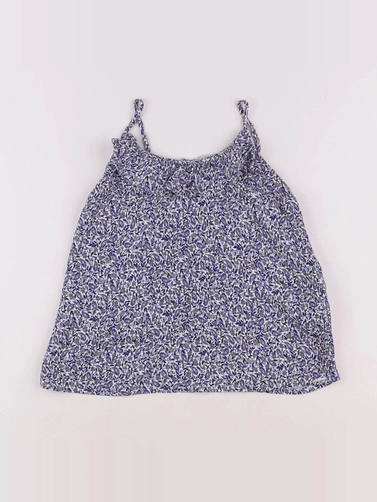 IKKS - blouse bleu, blanc - 12 ans