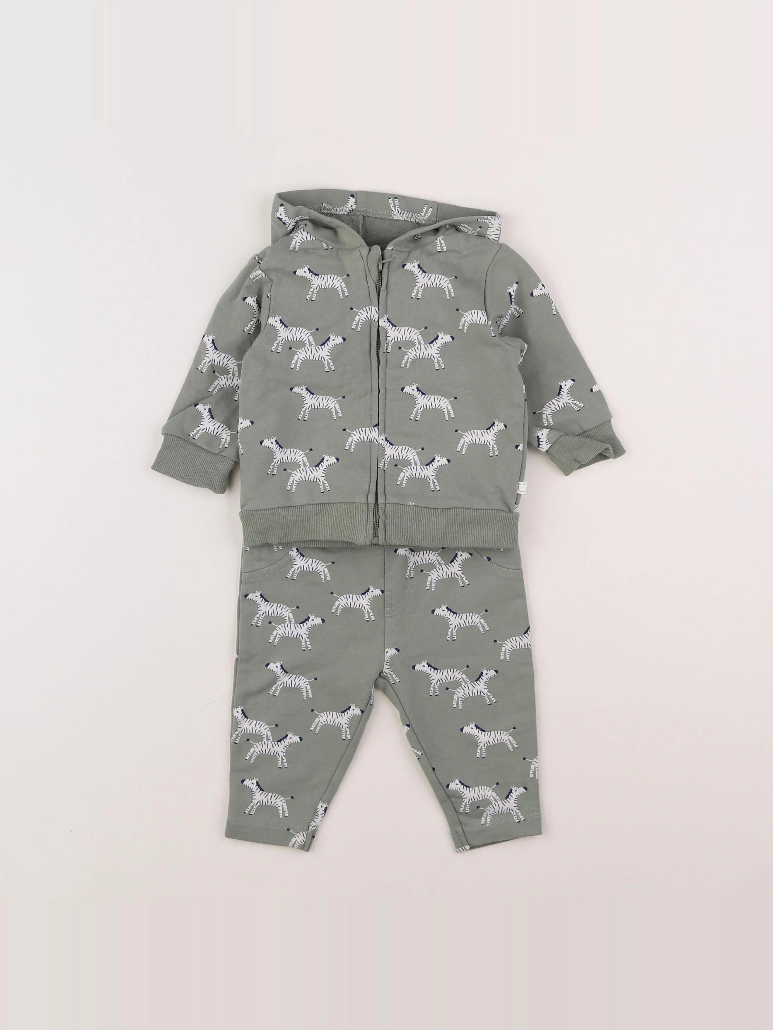 Noukie's - ensemble vert - 3 mois