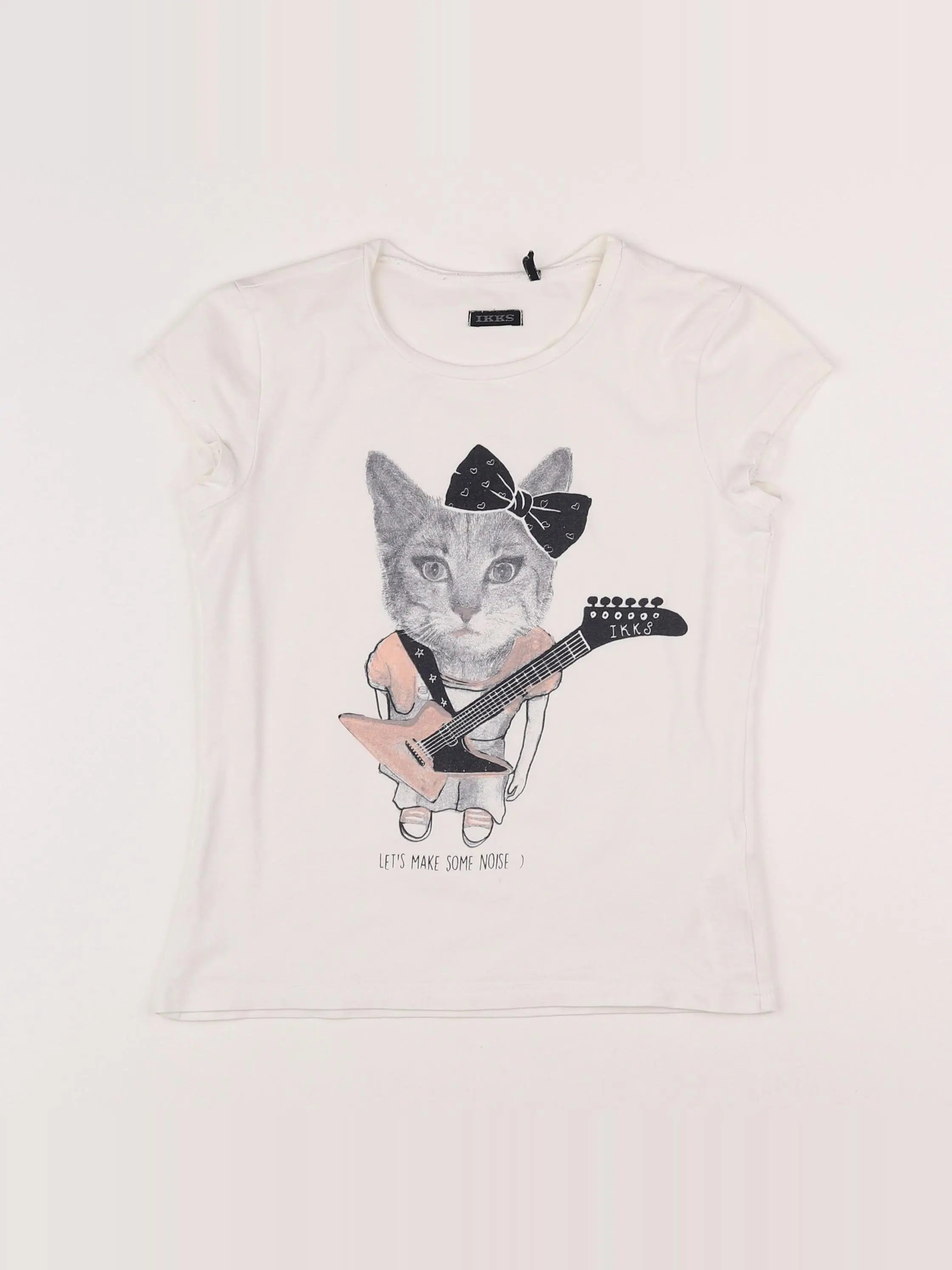 IKKS - tee-shirt blanc - 10 ans