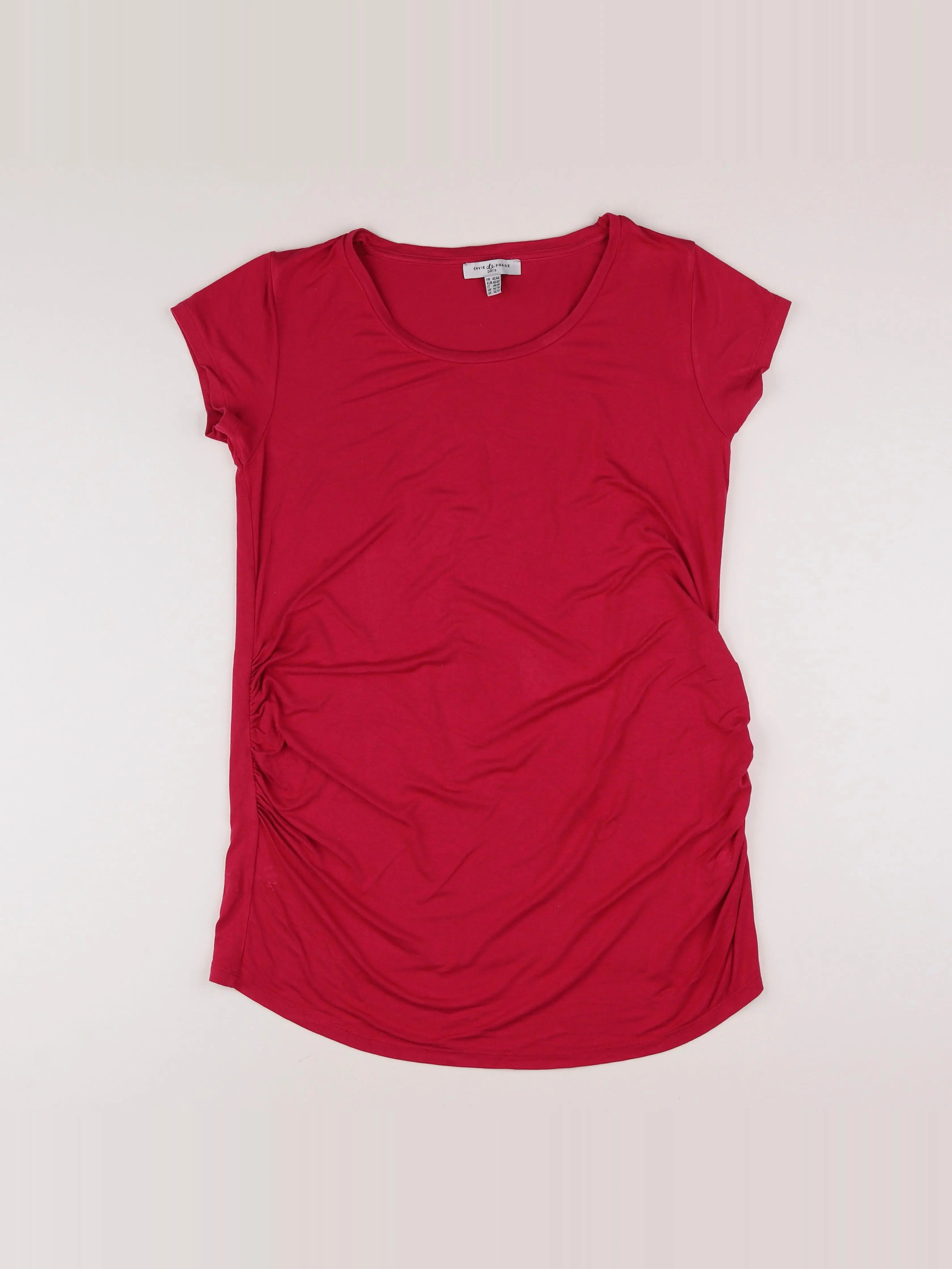 Envie de fraise - tee-shirt grossesse rose - 42 à 44