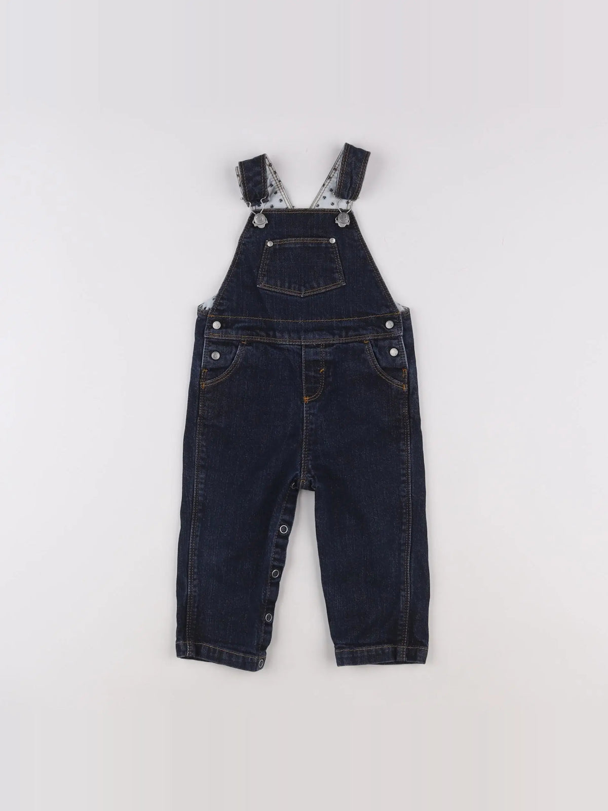 Petit Bateau - salopette bleu - 12 mois