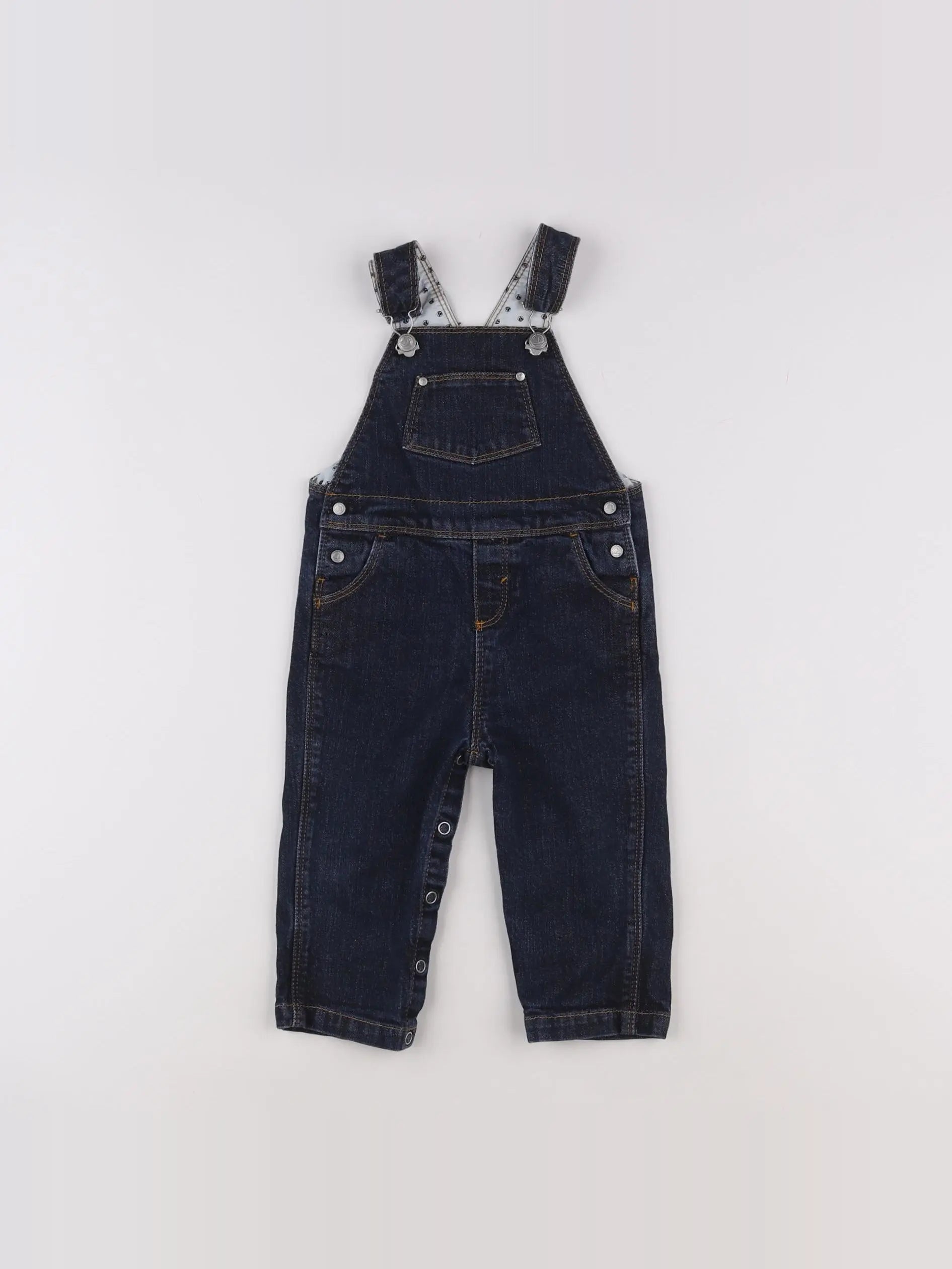 Petit Bateau - salopette bleu - 12 mois