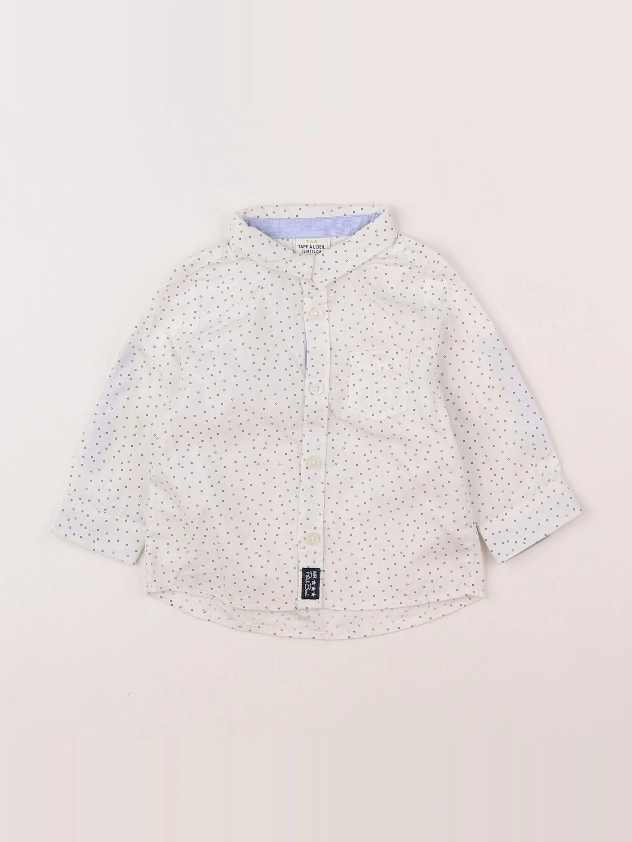 Tape à l'oeil - chemise blanc - 12 mois