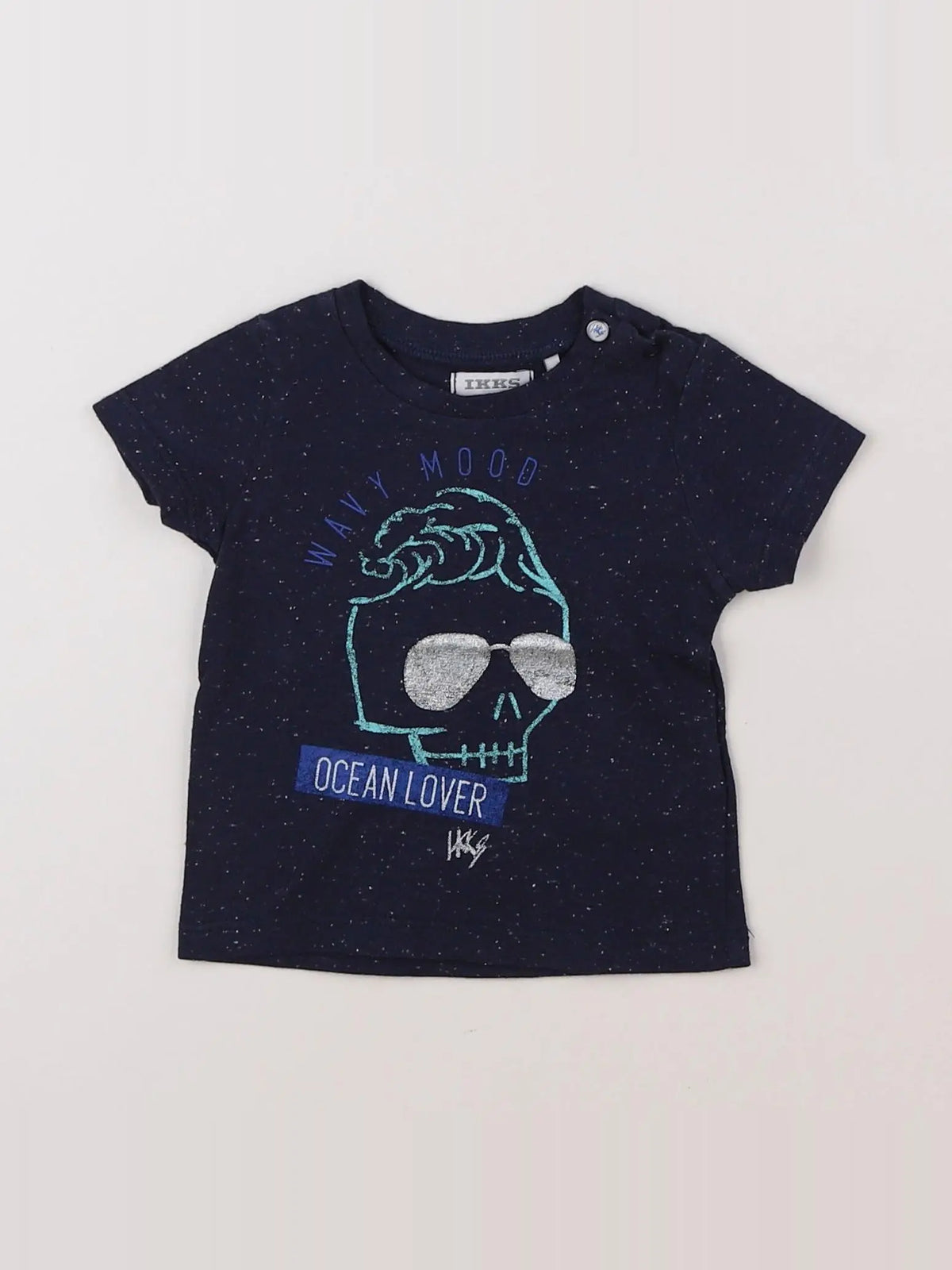 IKKS - tee-shirt bleu - 3 mois