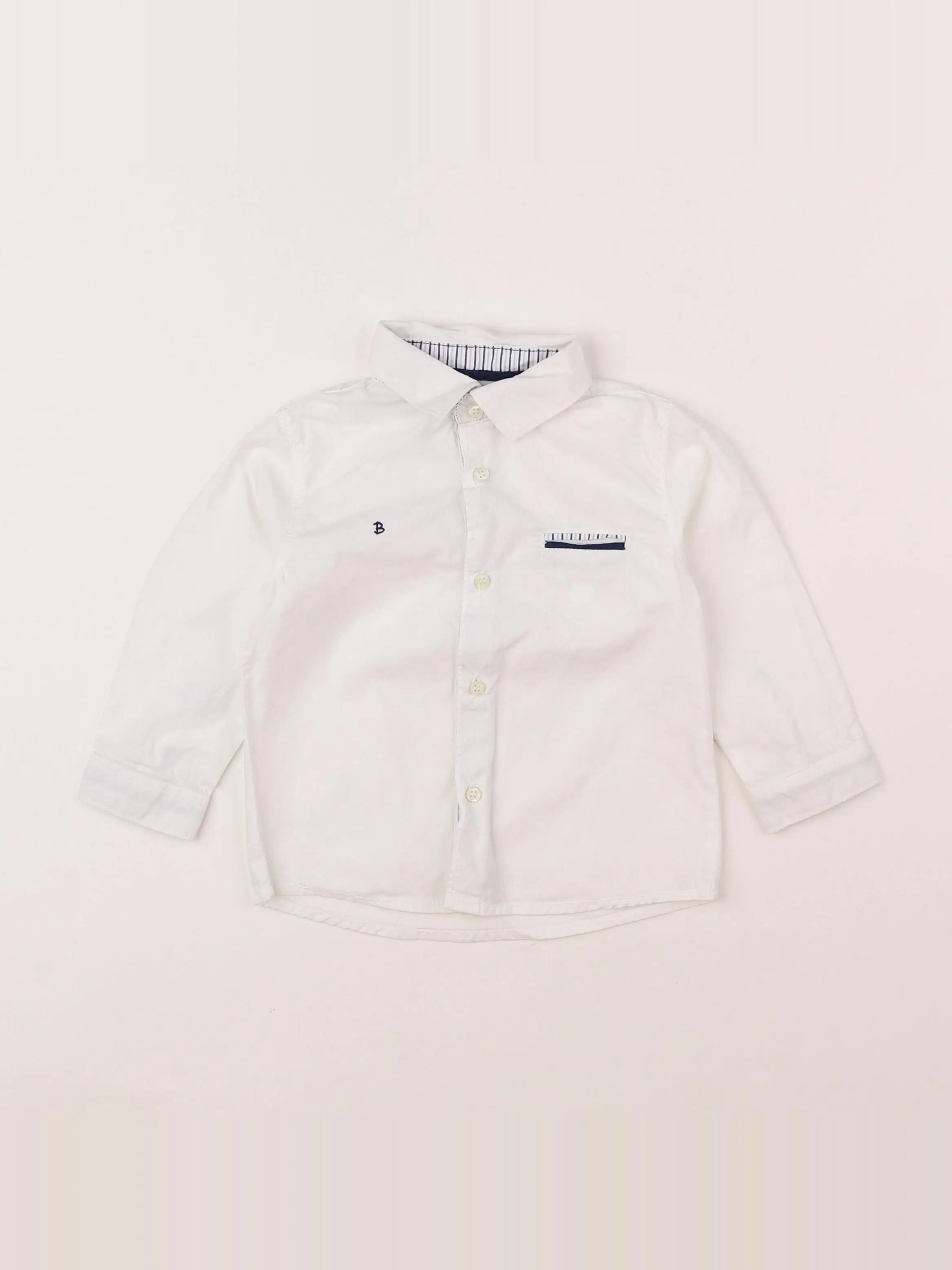 Mayoral - chemise blanc - 12 mois