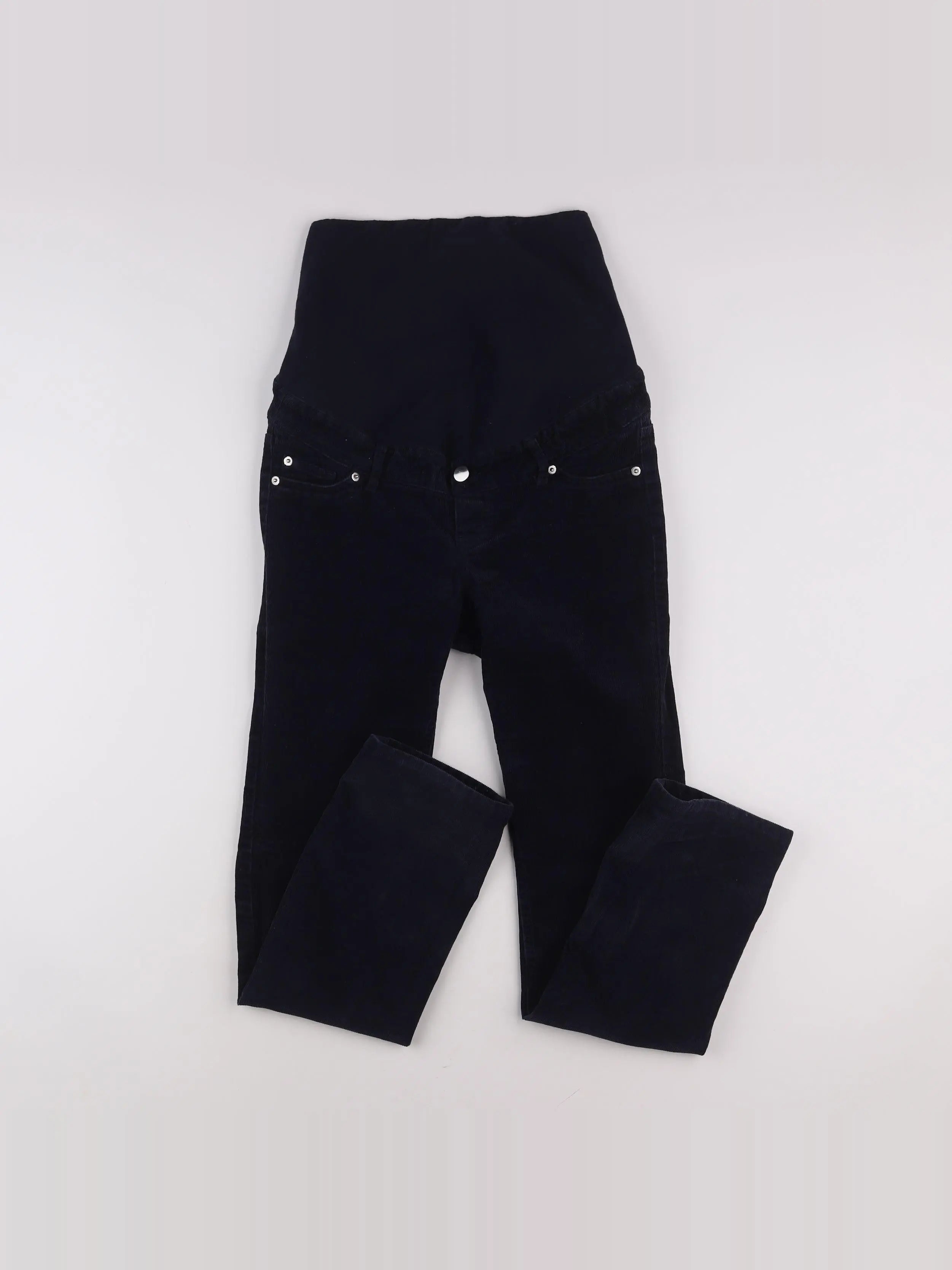 H&M - pantalon grossesse bleu - 34