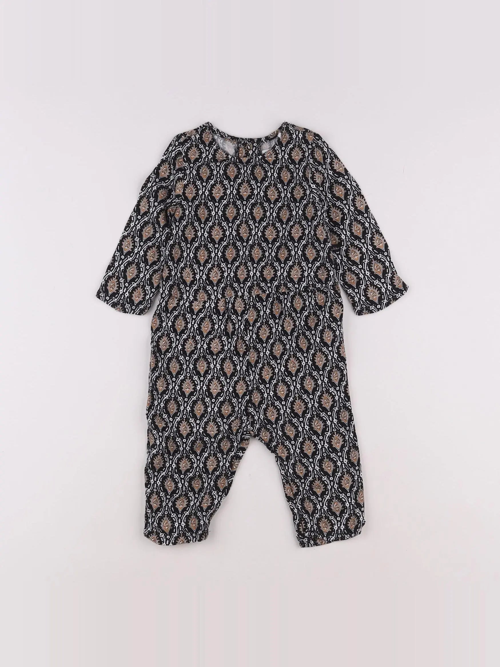 IKKS - combinaison marron, noir - 6 mois