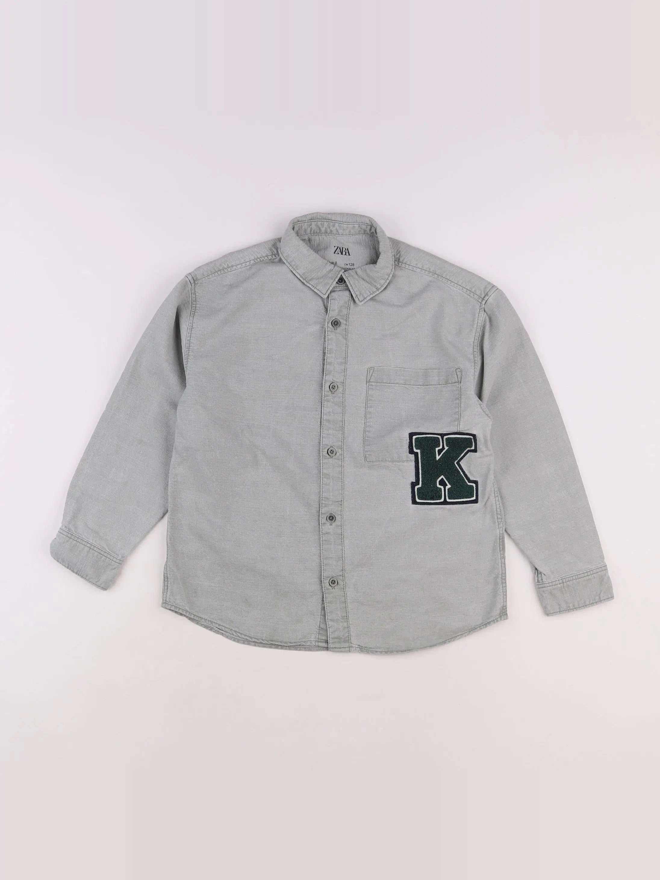Zara - chemise vert - 8 ans