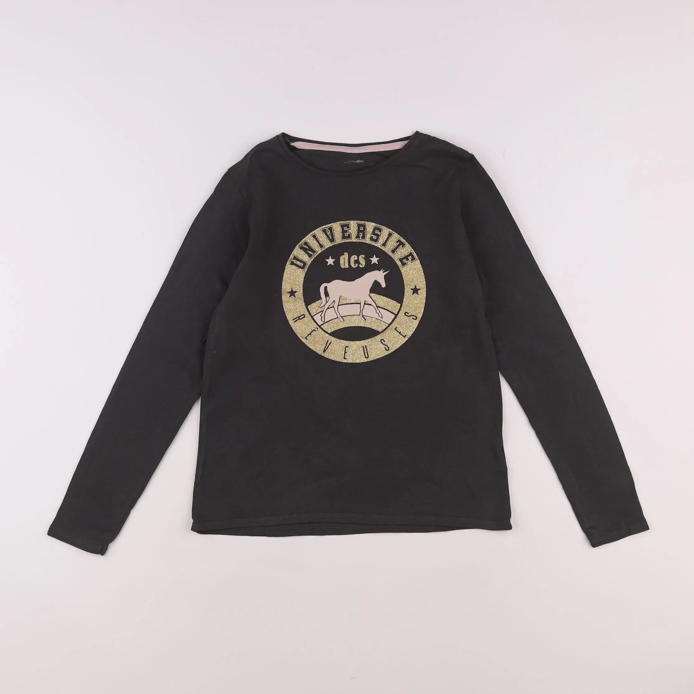 Vertbaudet - tee-shirt gris - 10 ans