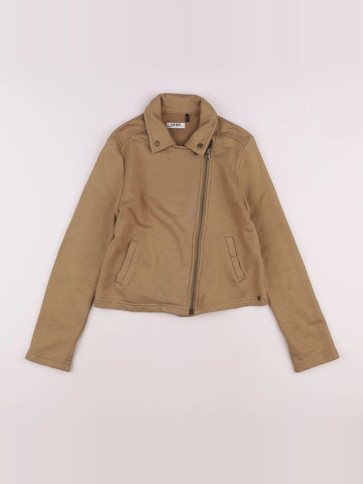 IKKS - veste marron, or - 10 ans