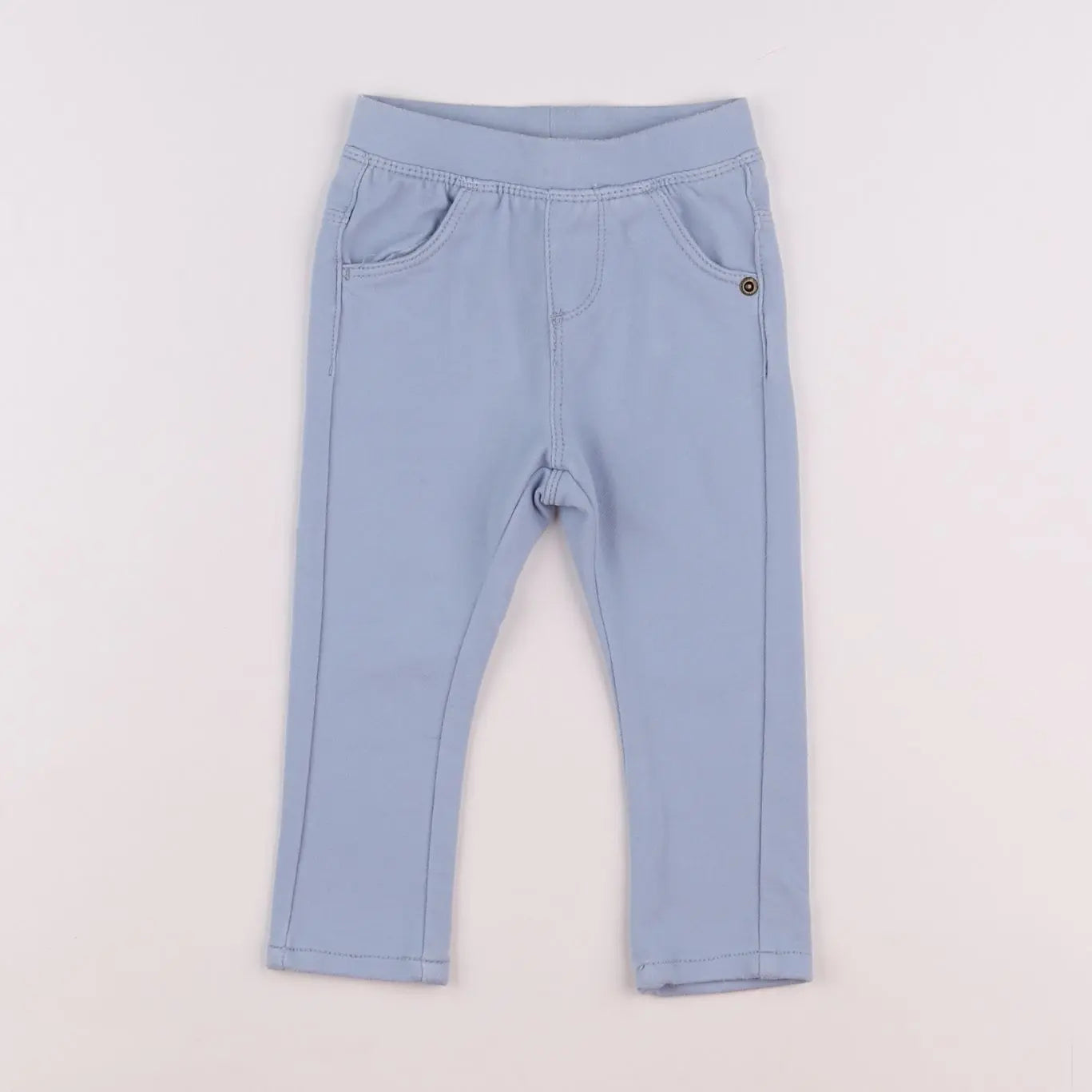 Vertbaudet - jegging bleu - 9 mois