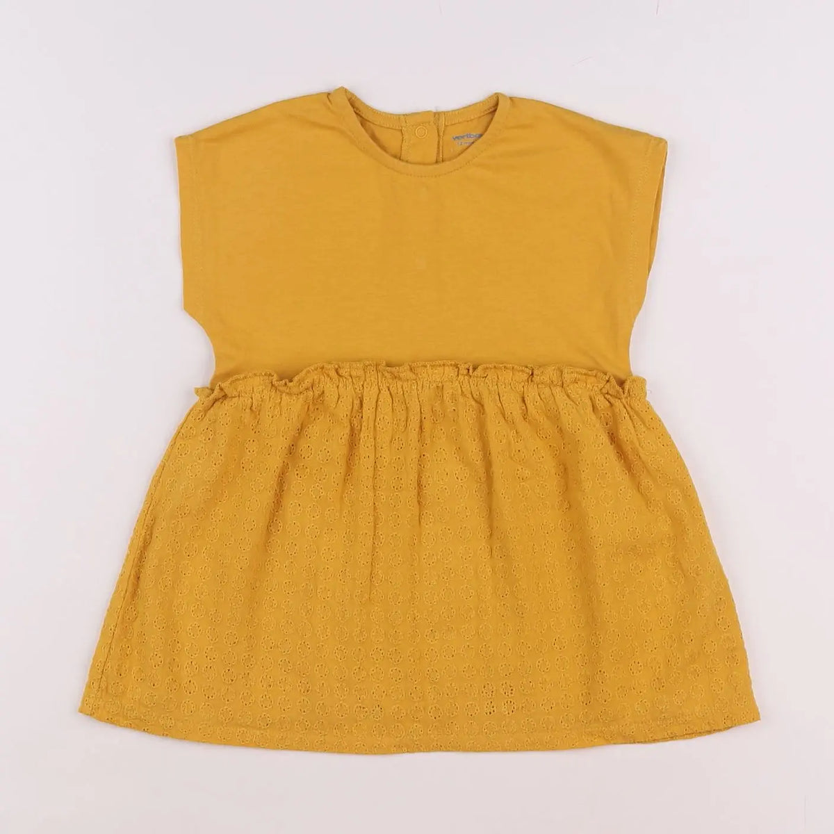 Vertbaudet - robe jaune - 12 mois