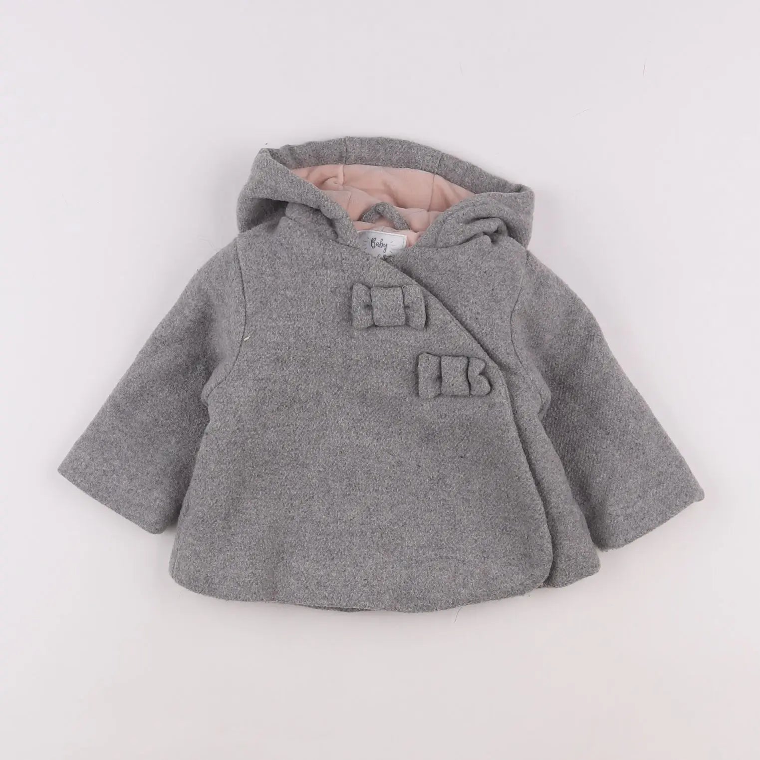 Vertbaudet - manteau gris - 6 mois
