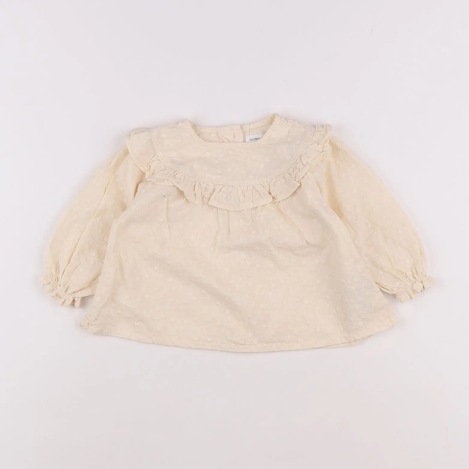 Vertbaudet - blouse beige - 12 mois
