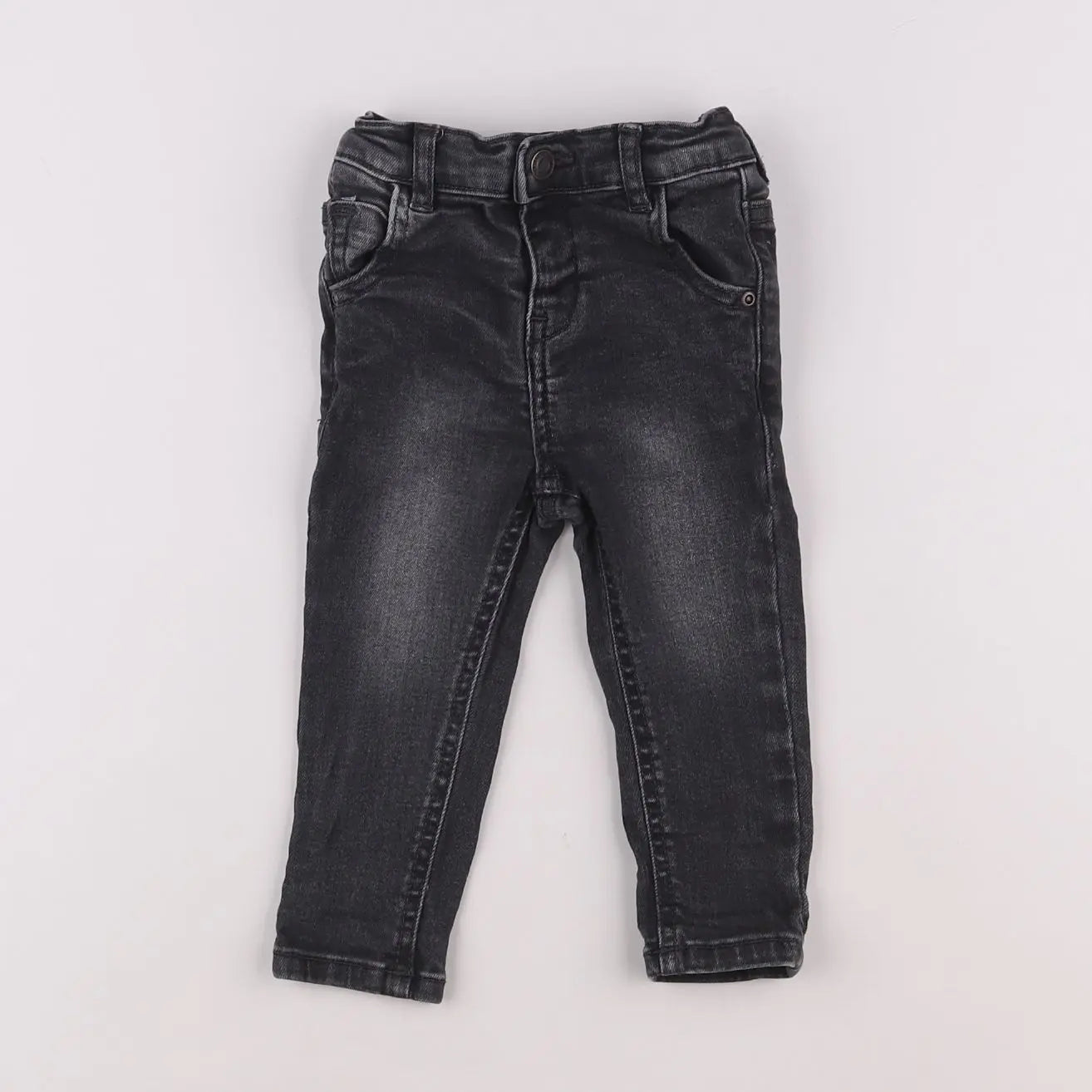 Vertbaudet - jean gris - 9 mois