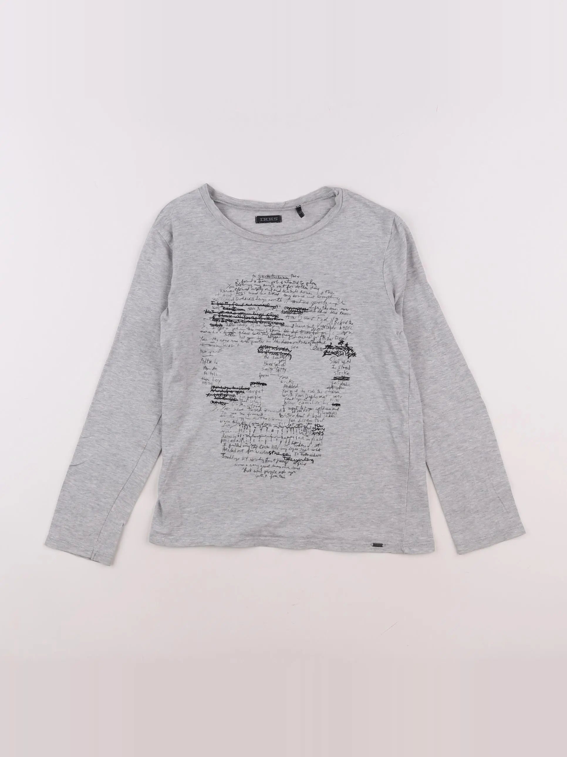 IKKS - tee-shirt gris - 8 ans
