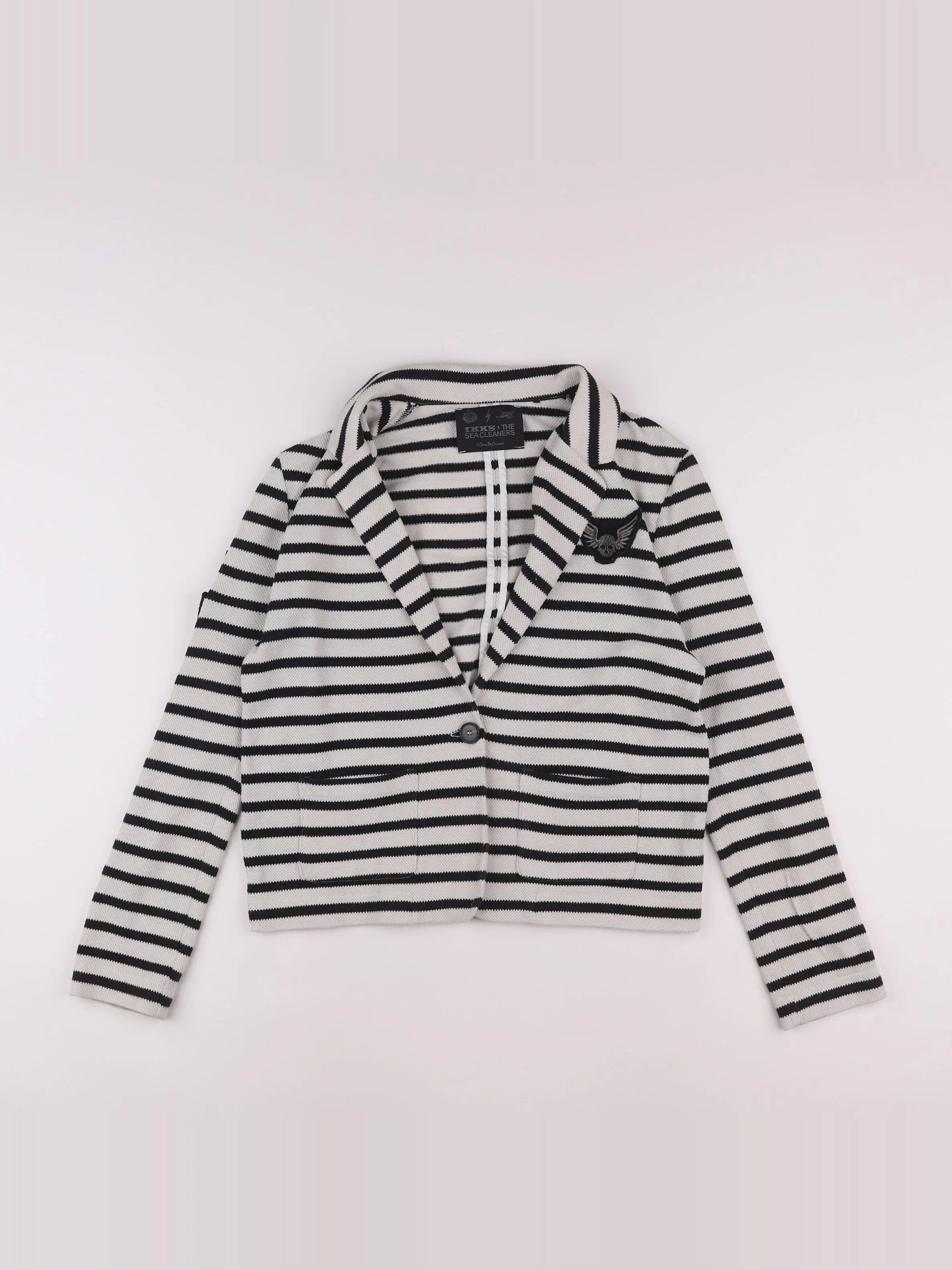 IKKS - veste blanc, noir - 10 ans