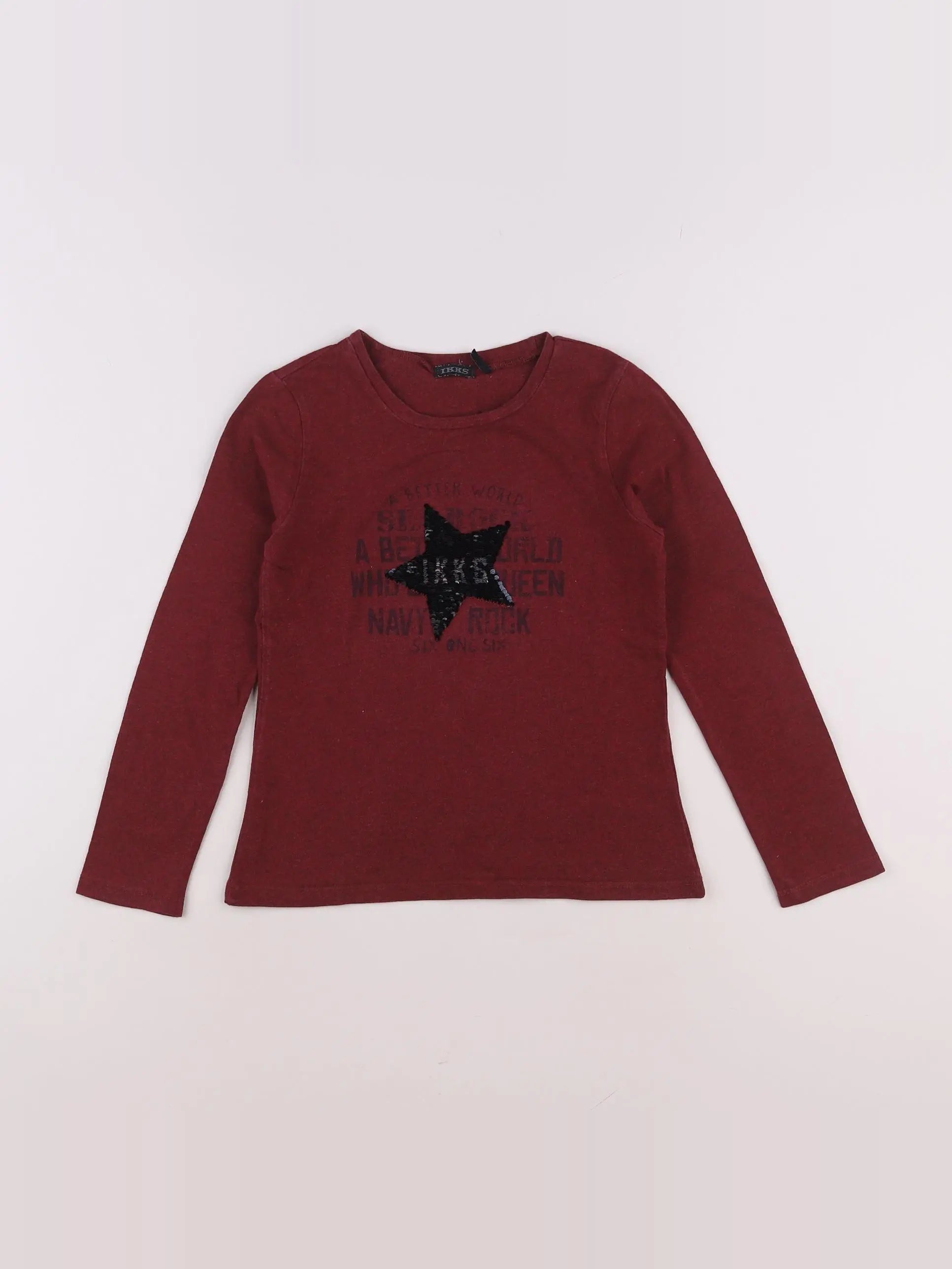 IKKS - tee-shirt rouge - 8 ans