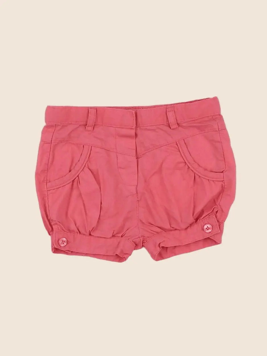 Vertbaudet - short rose - 12 mois