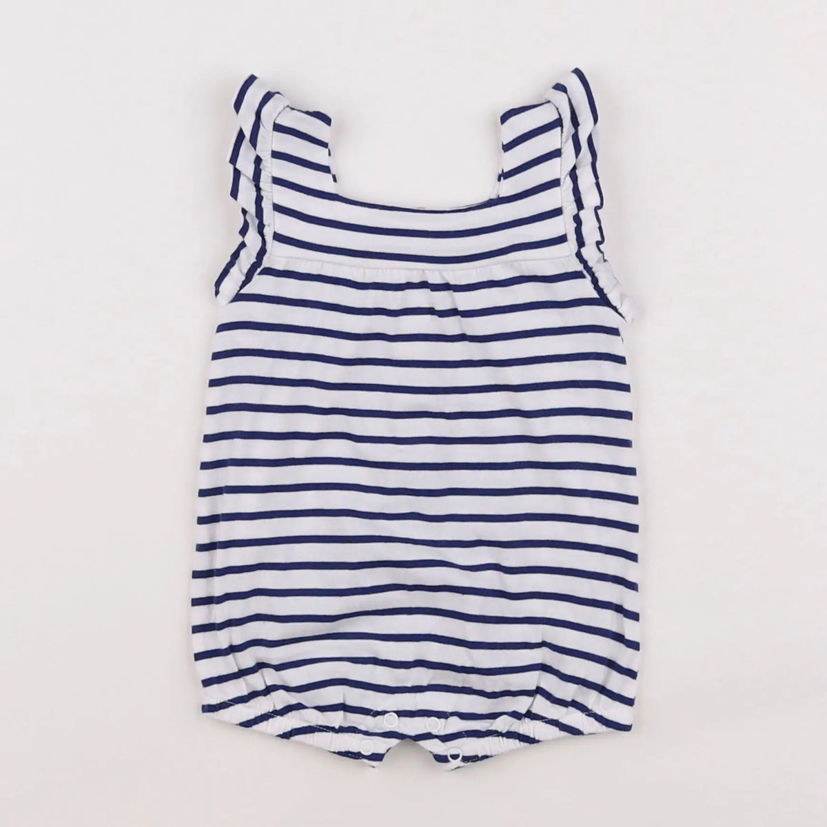 Vertbaudet - combinaison blanc, bleu - 3 mois