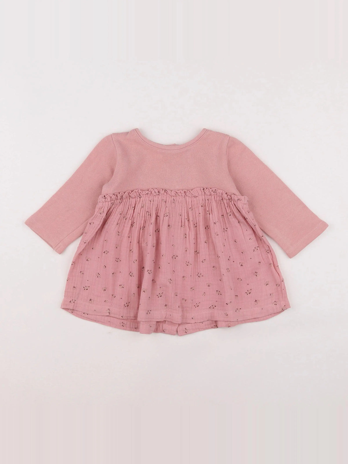 Vertbaudet - robe rose - 9 mois