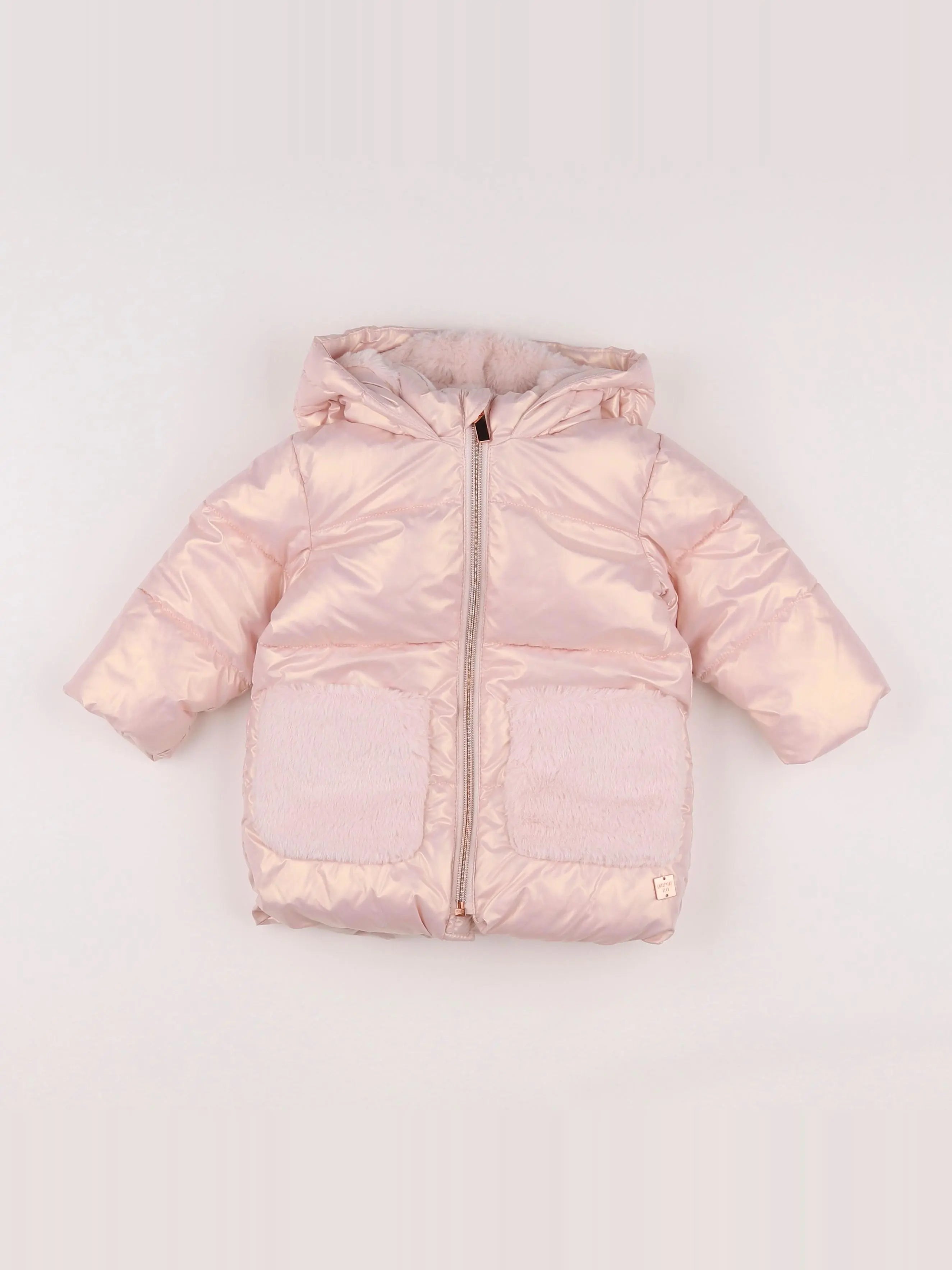 Carrément Beau - parka rose - 6 mois