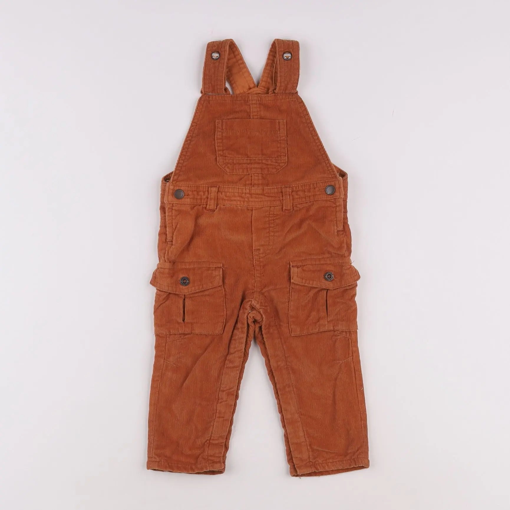 Vertbaudet - salopette marron - 9 mois