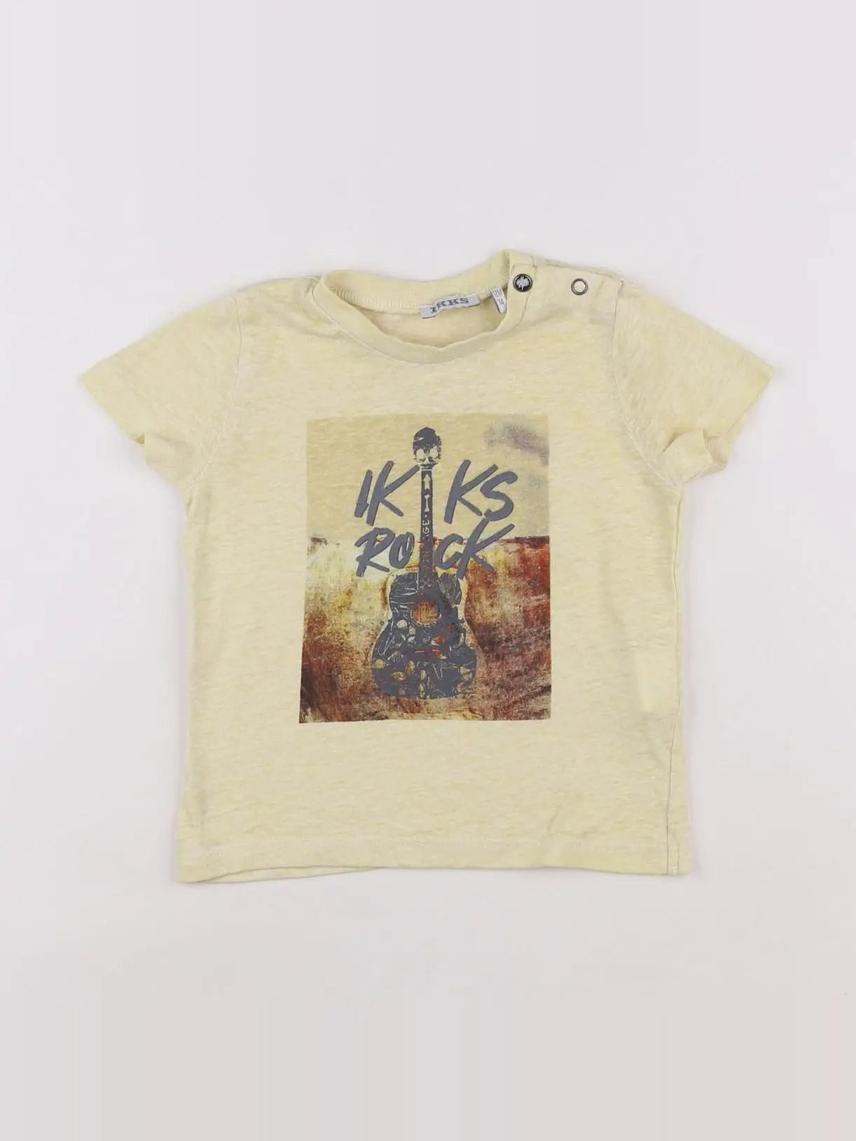 IKKS - tee-shirt jaune - 12 mois